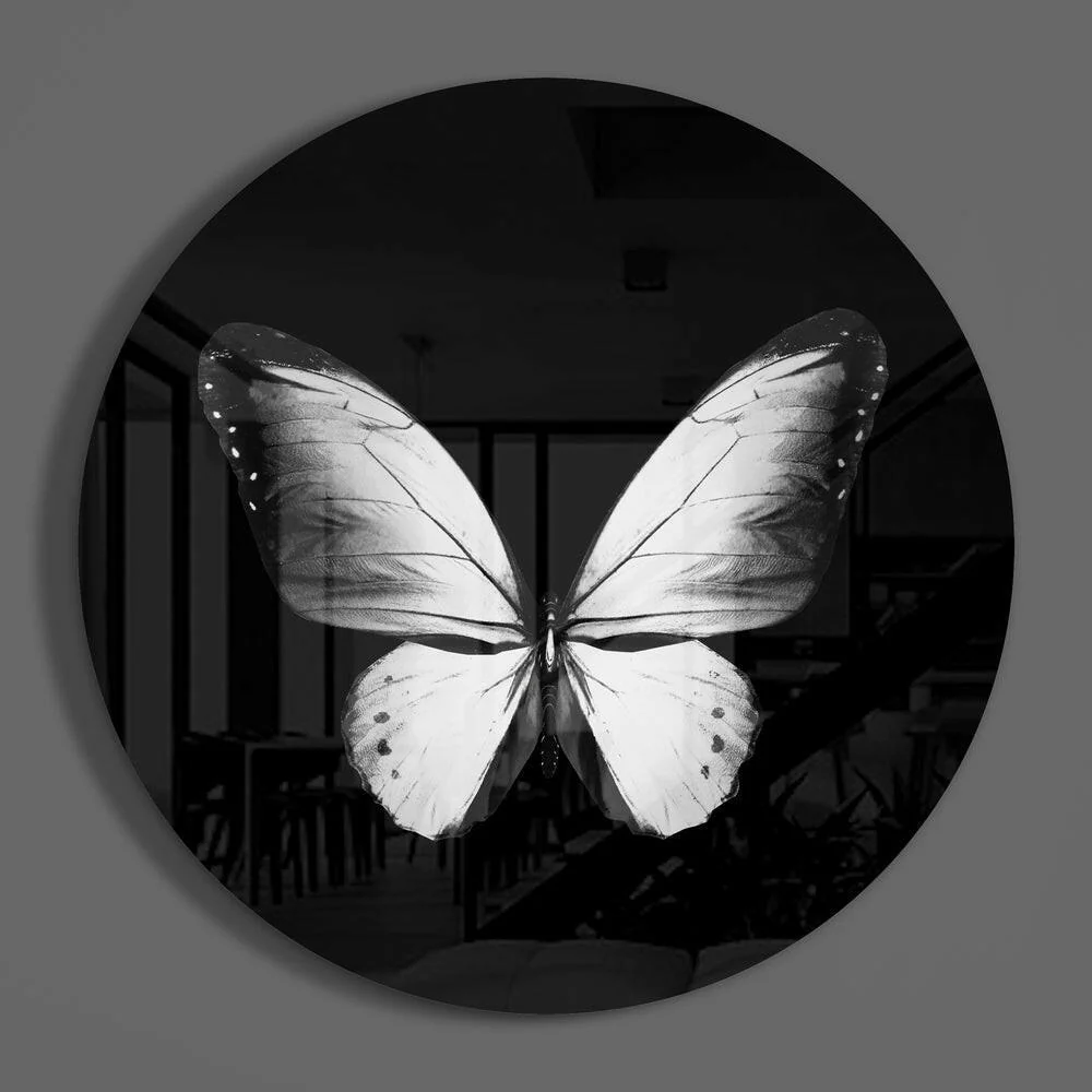 Butterfly Glass Wall Art - Image 3