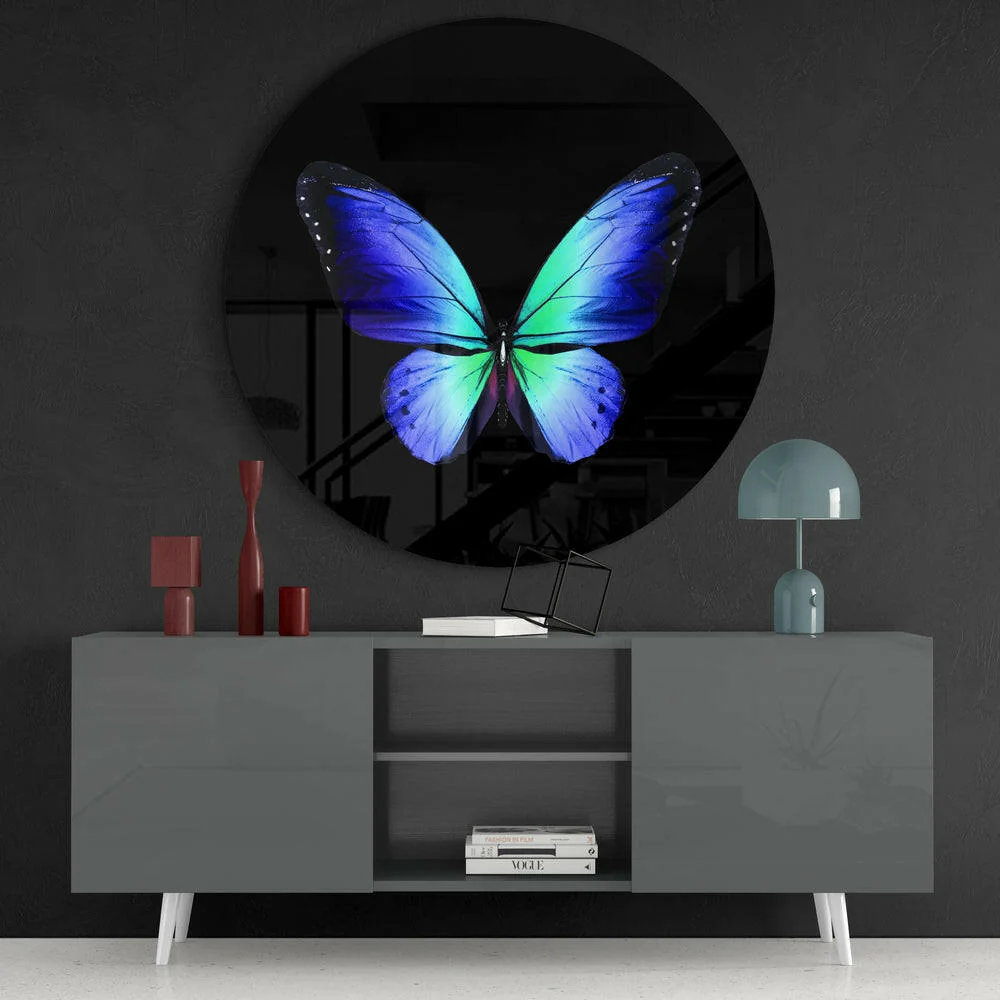 Butterfly Glass Wall Art - Image 4