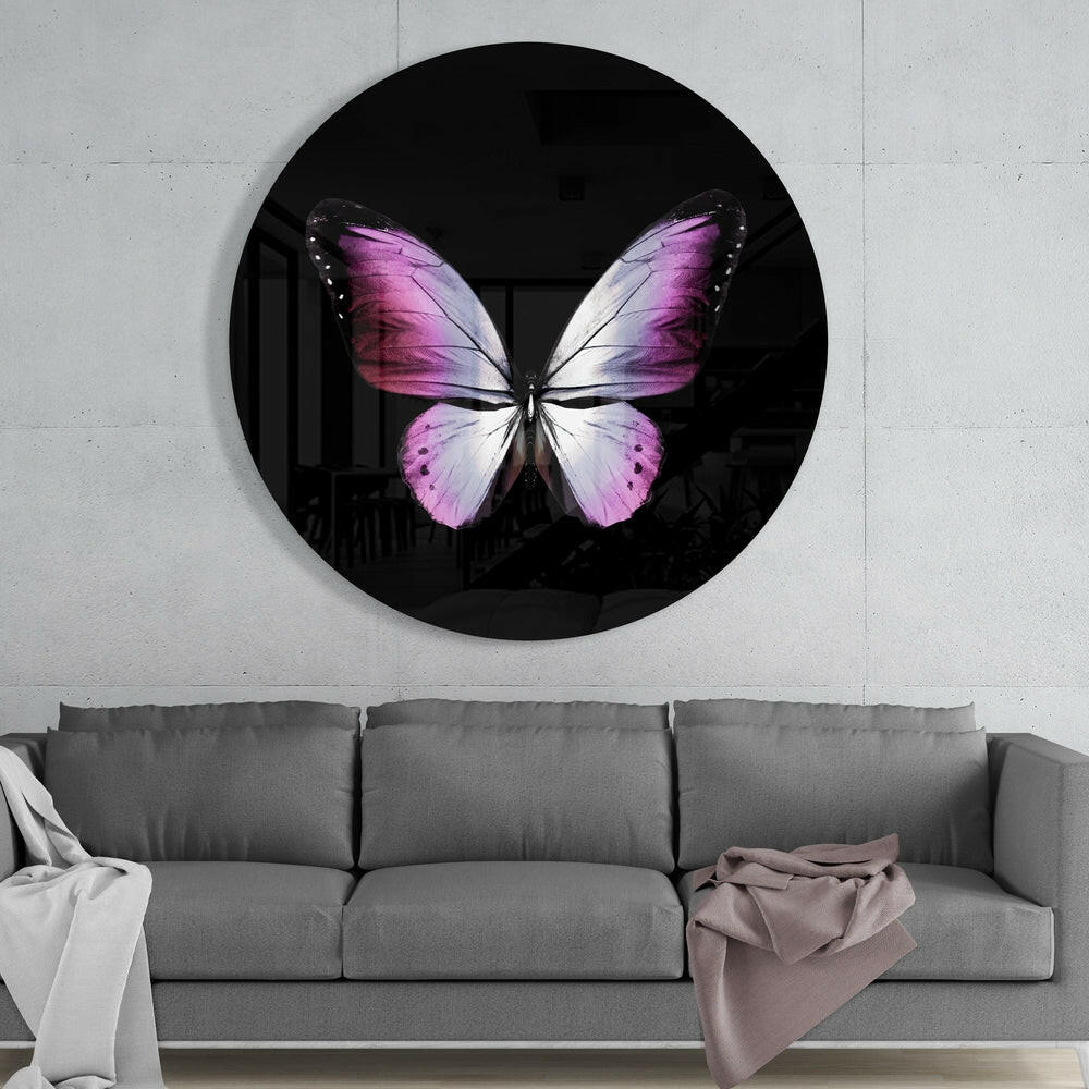 Butterfly Glass Wall Art - Image 2