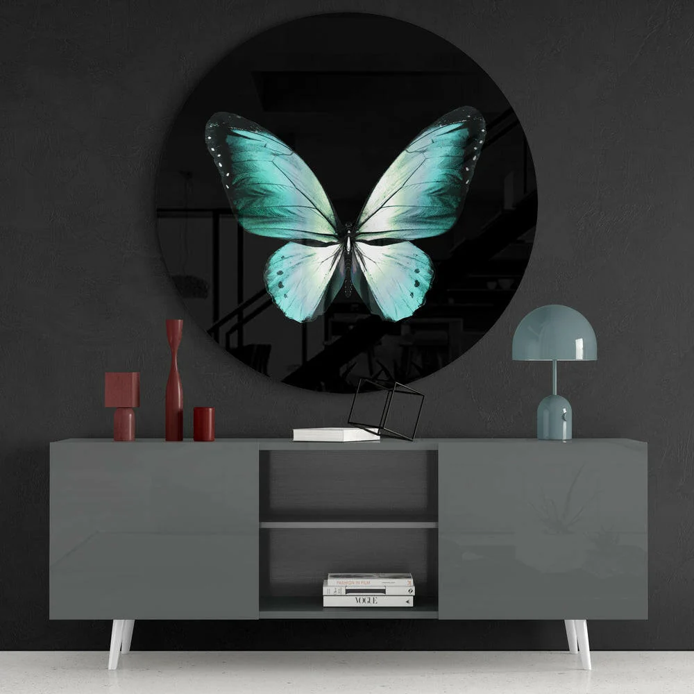 Butterfly Glass Wall Art - Image 4