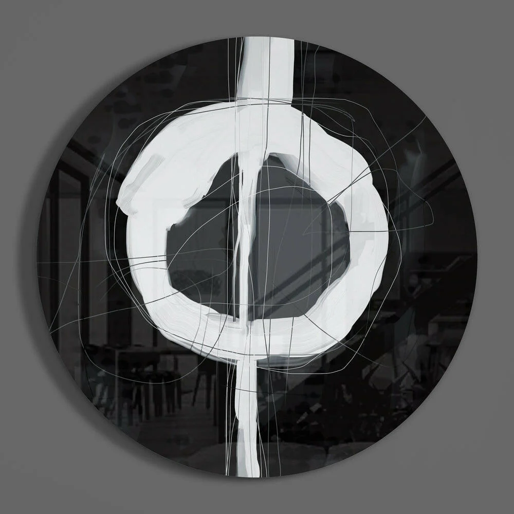 Abstract Glass Wall Art - Image 2