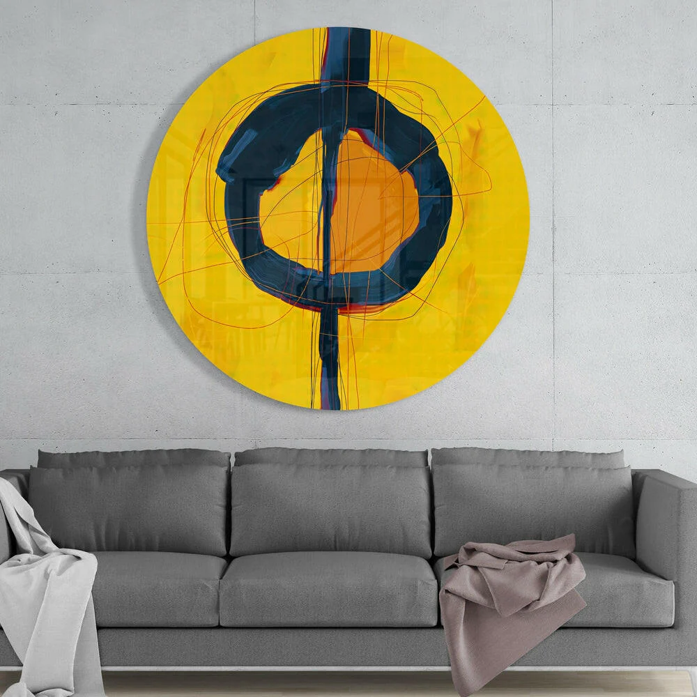Abstract Glass Wall Art - Image 3
