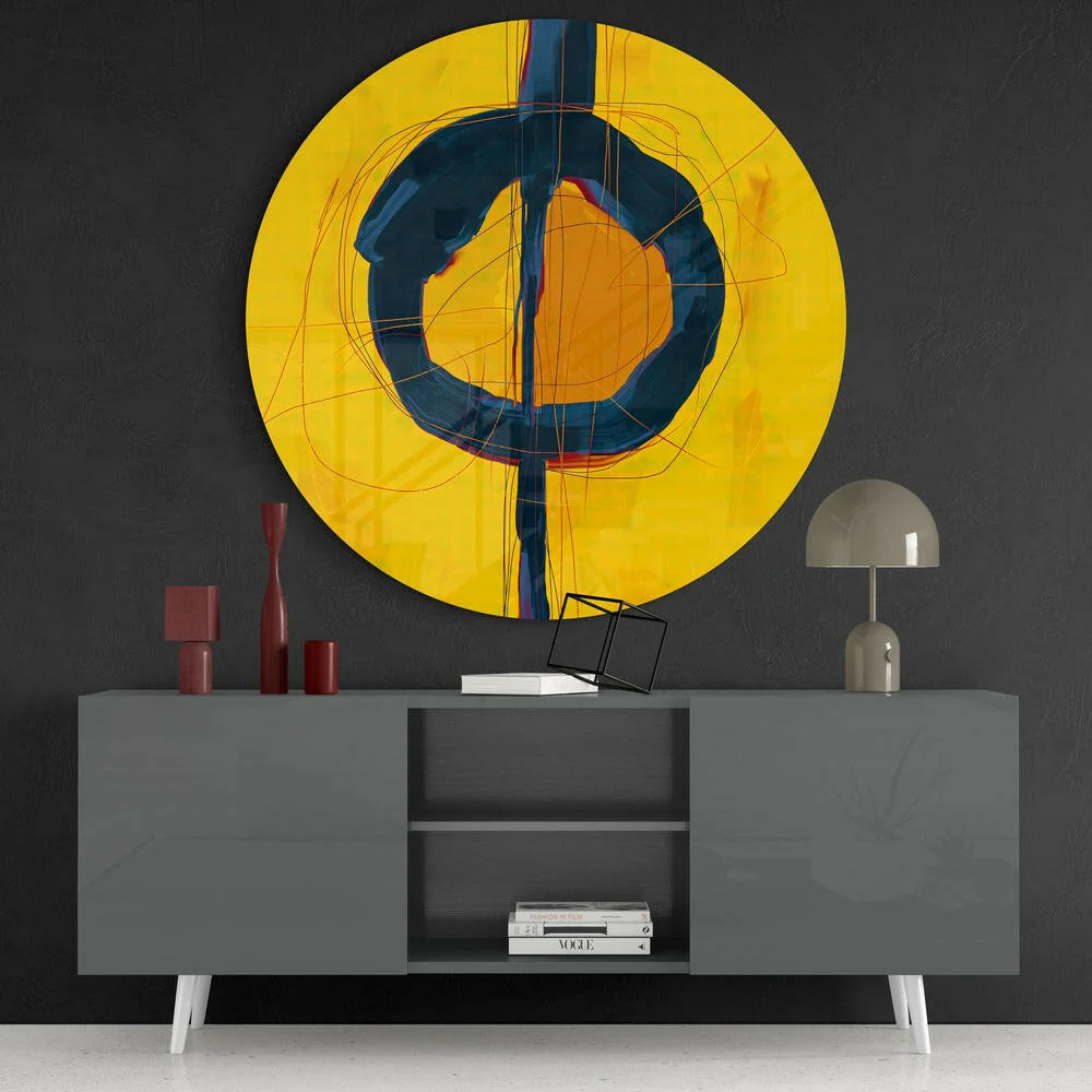 Abstract Glass Wall Art - Image 4