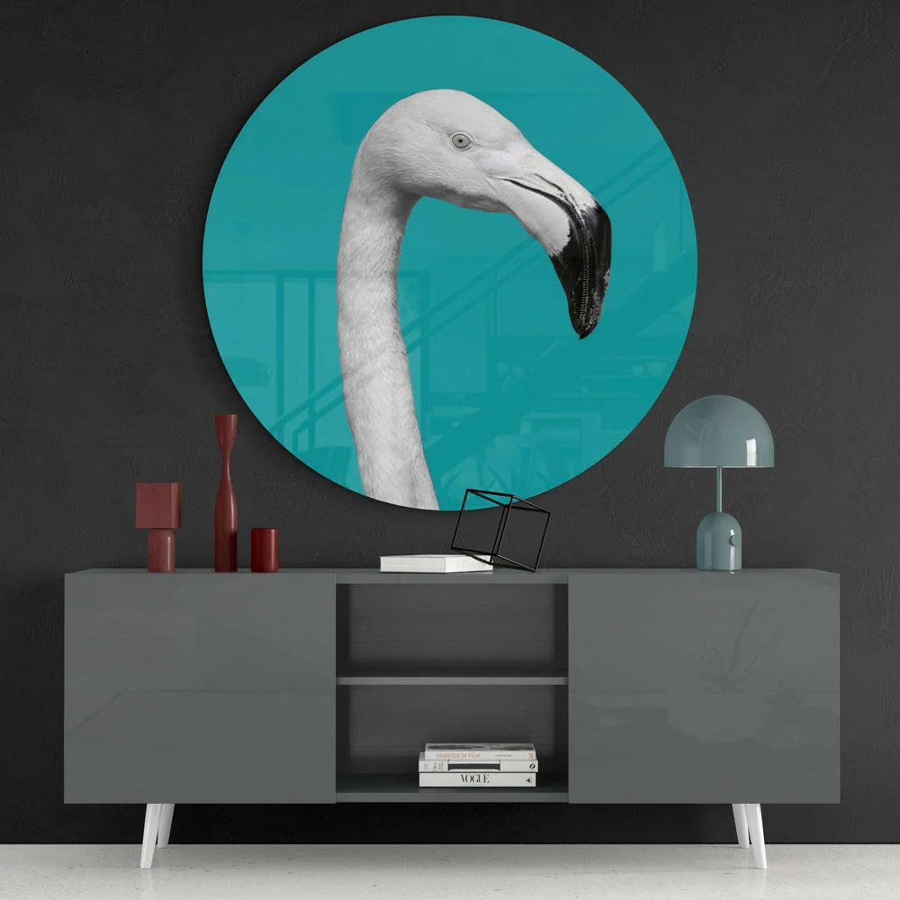 Flamingo Glass Wall Art - Image 4