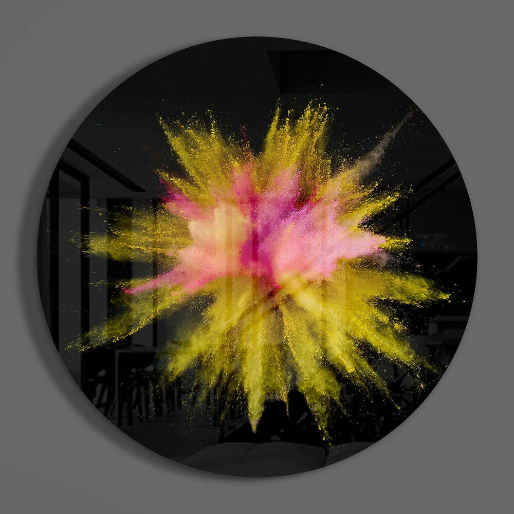 Abstract Glass Wall Art - Image 2