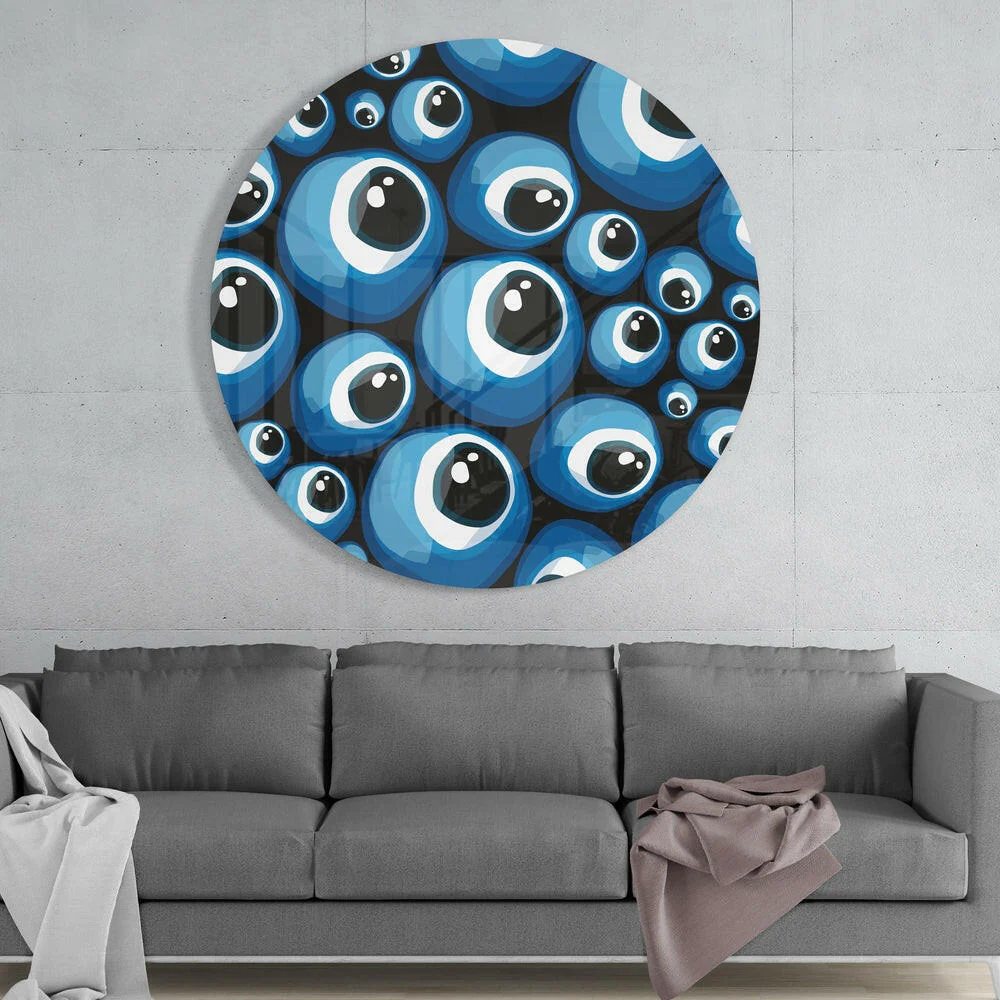 Evil Eye Bead Glass Wall Art - Image 2