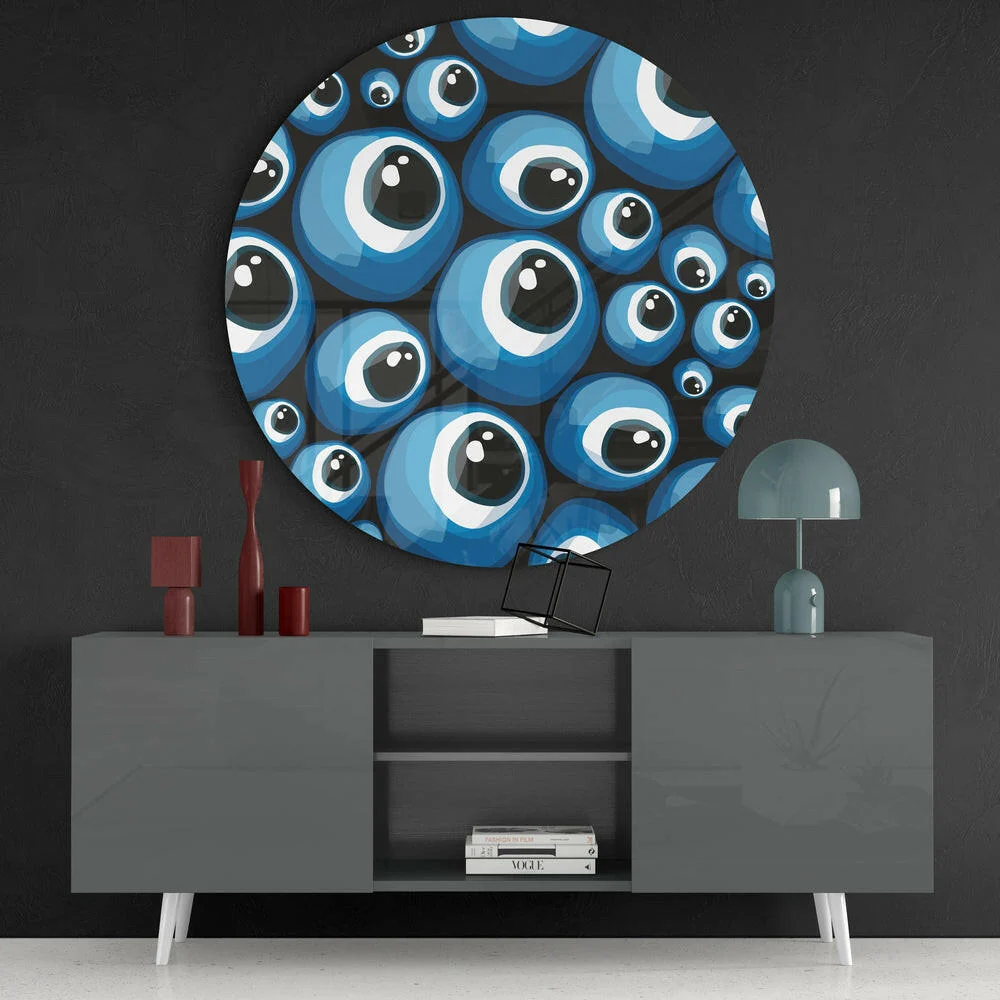 Evil Eye Bead Glass Wall Art - Image 4