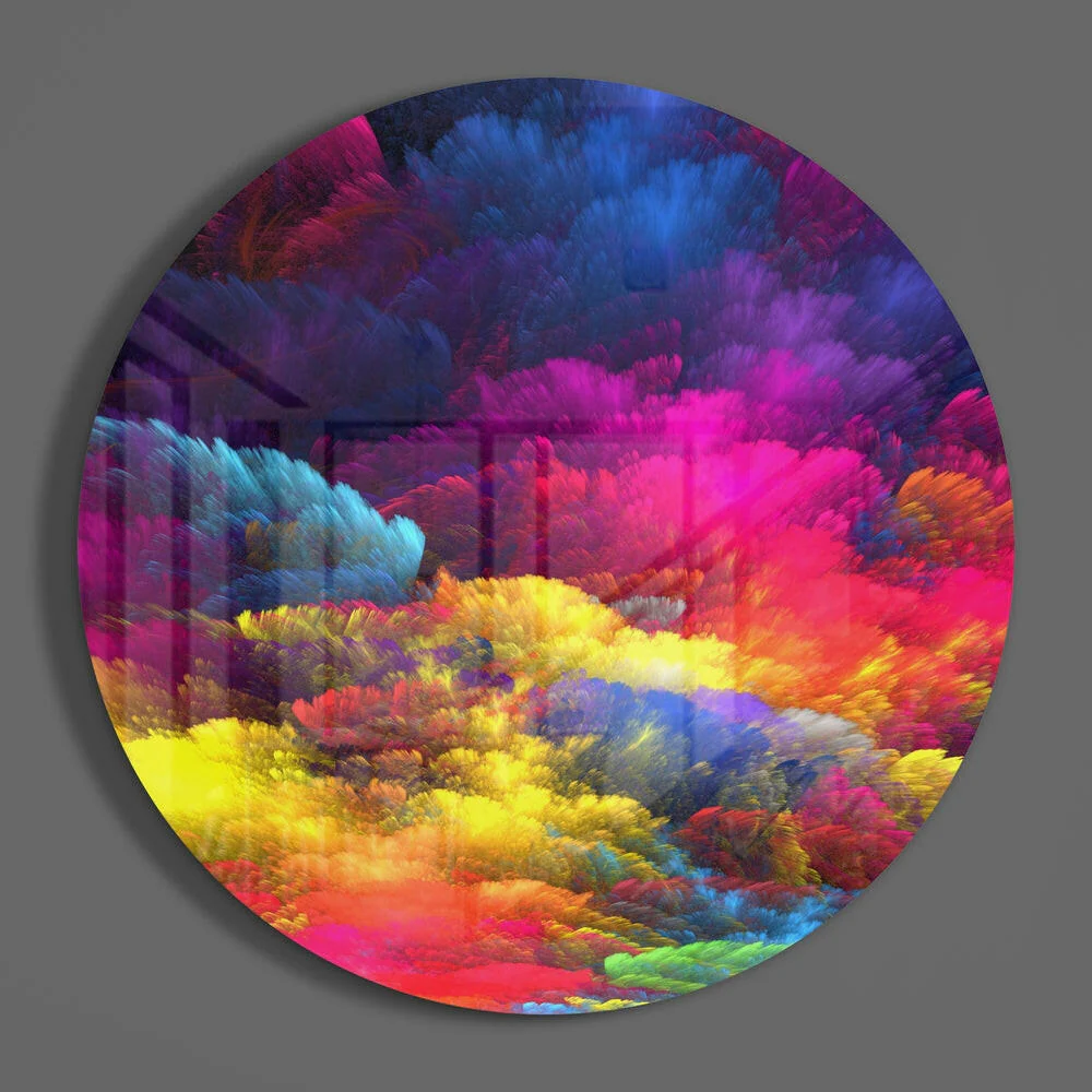 Color Explosion Glass Wall Art - Image 3