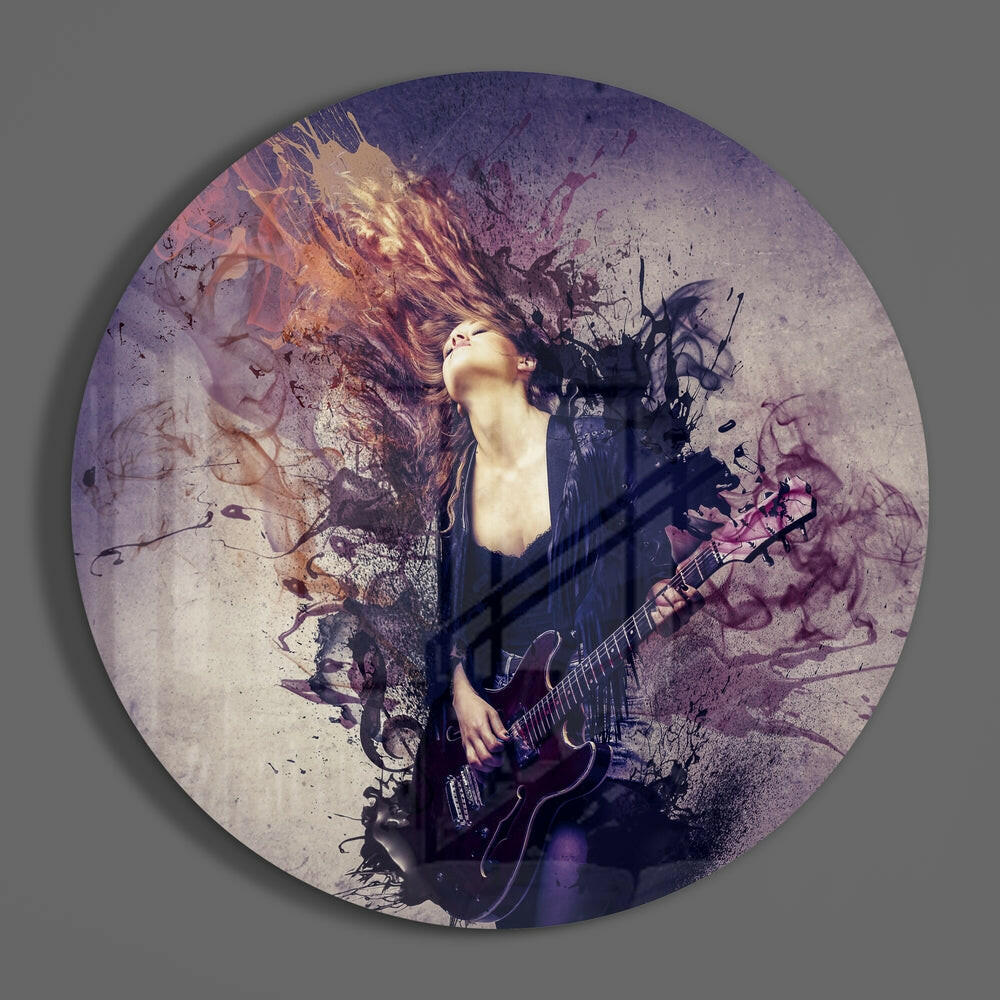 Guitar Spirit Glass Wall Art - Image 3