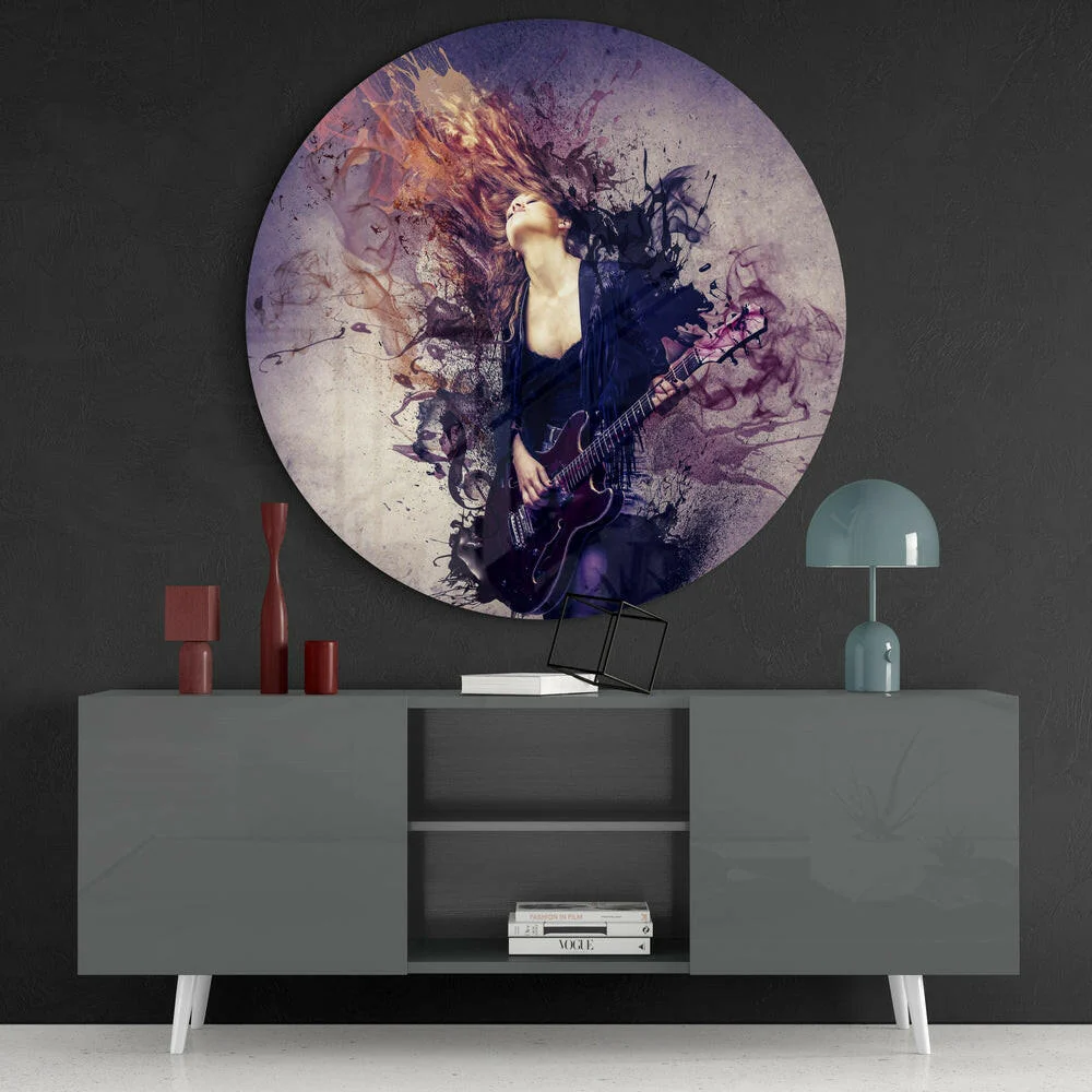 Guitar Spirit Glass Wall Art - Image 4