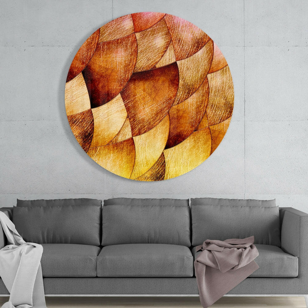 Abstract Glass Wall Art - Image 2