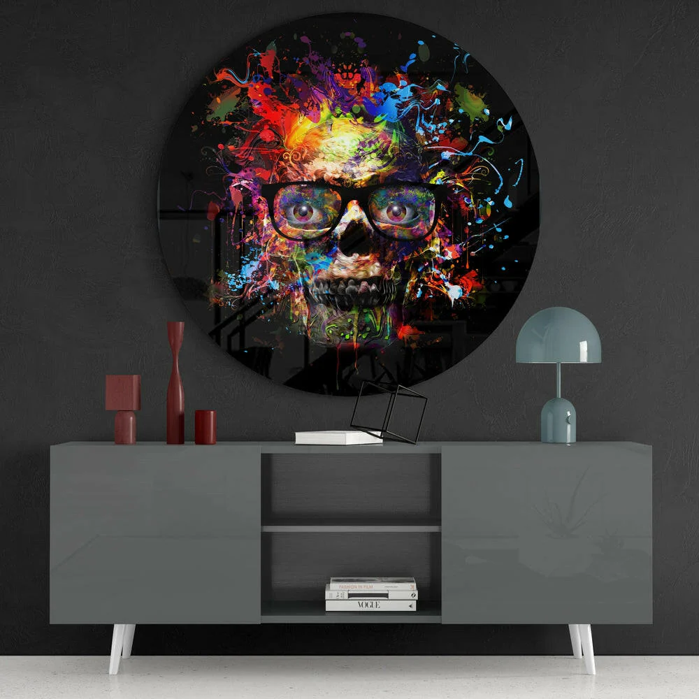 Skull Glass Wall Art - Image 4