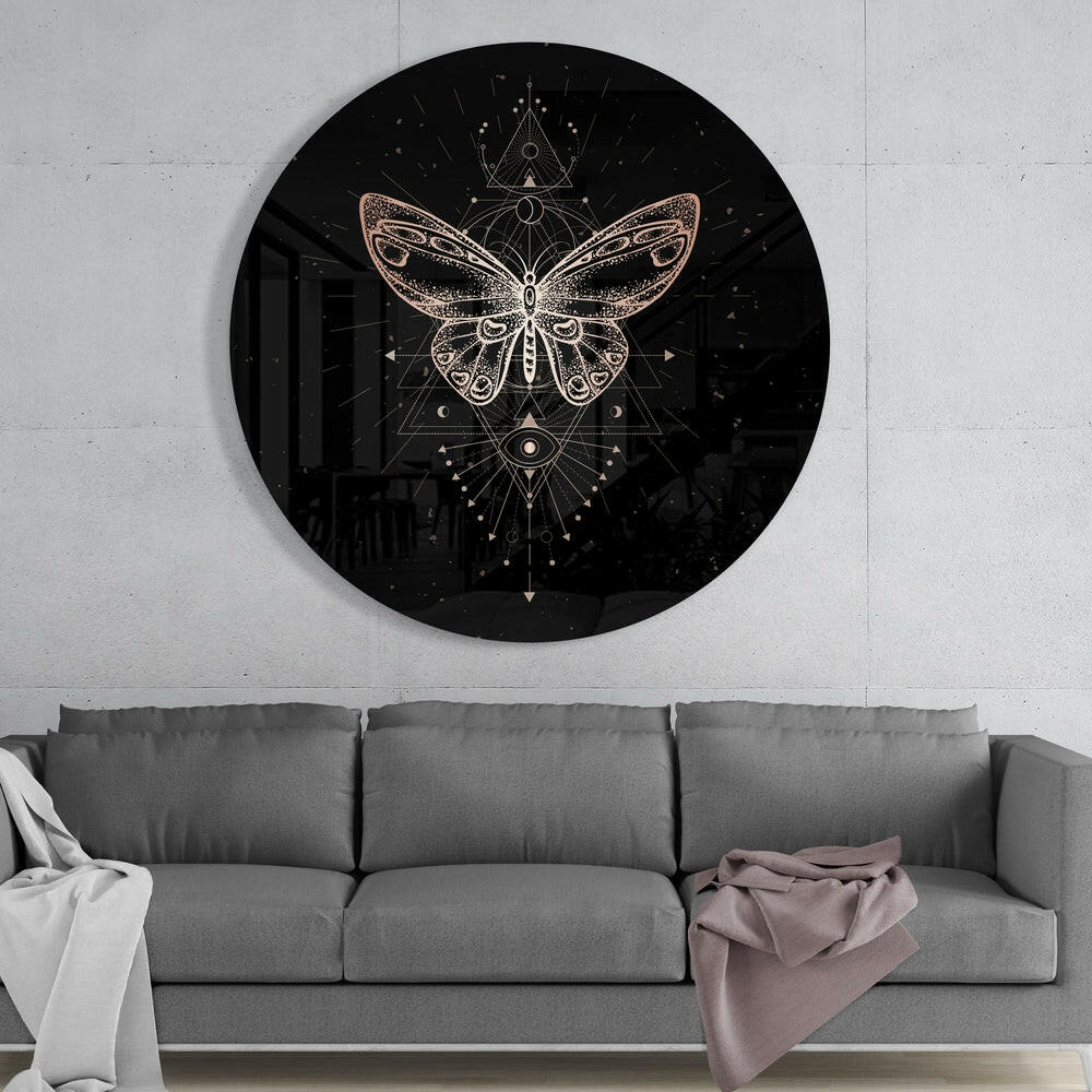 Butterfly Glass Wall Art - Image 2