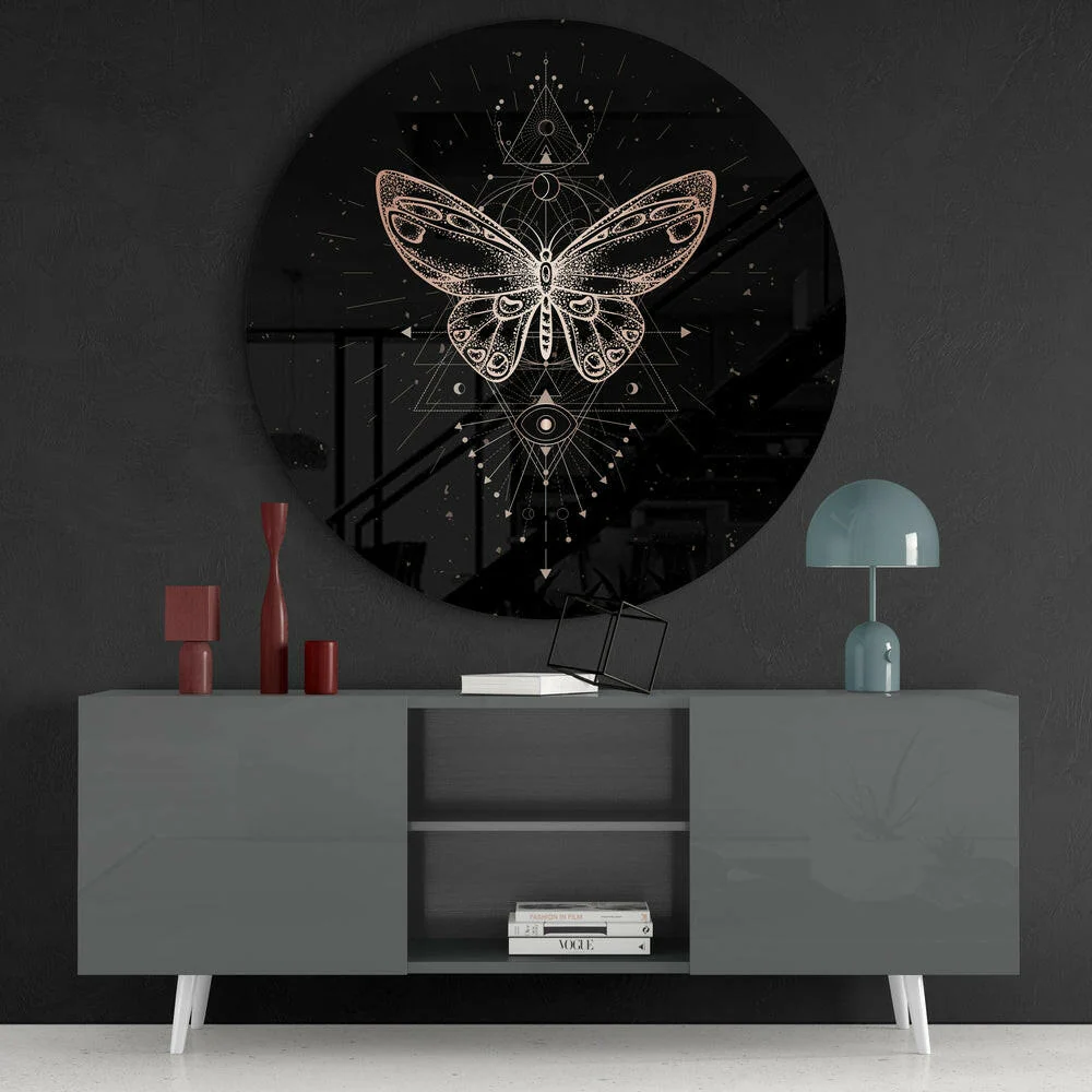 Butterfly Glass Wall Art - Image 4