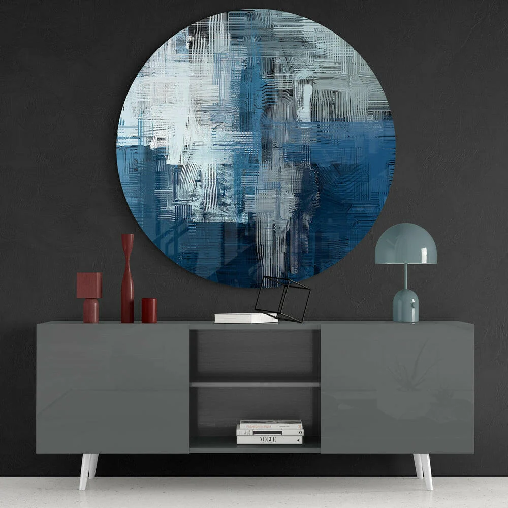 Abstract Glass Wall Art - Image 4