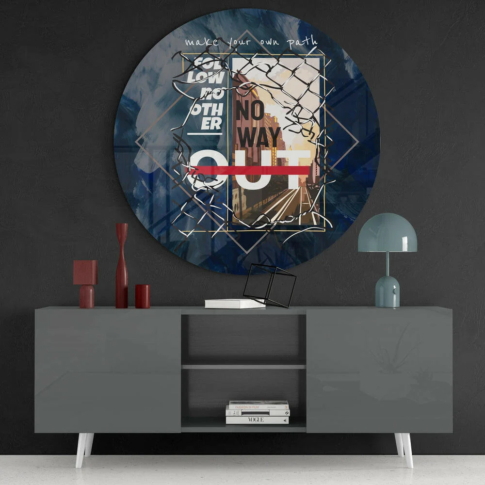 Words – Make Your Way Glass Wall Art - Image 4
