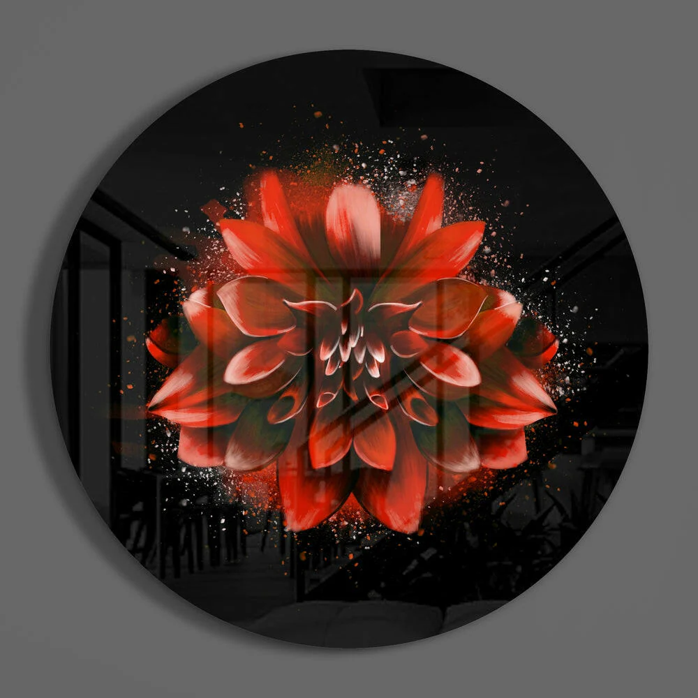 Flower Glass Wall Art - Image 3