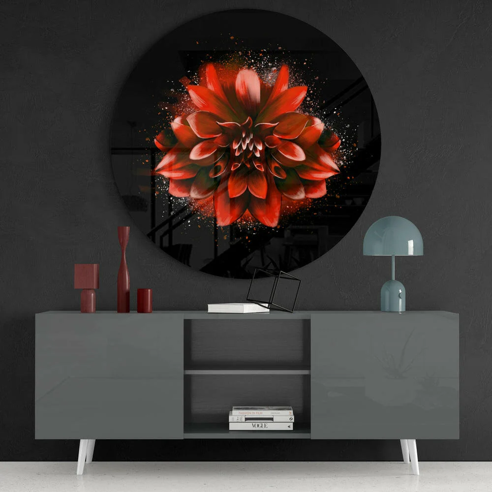 Flower Glass Wall Art - Image 4