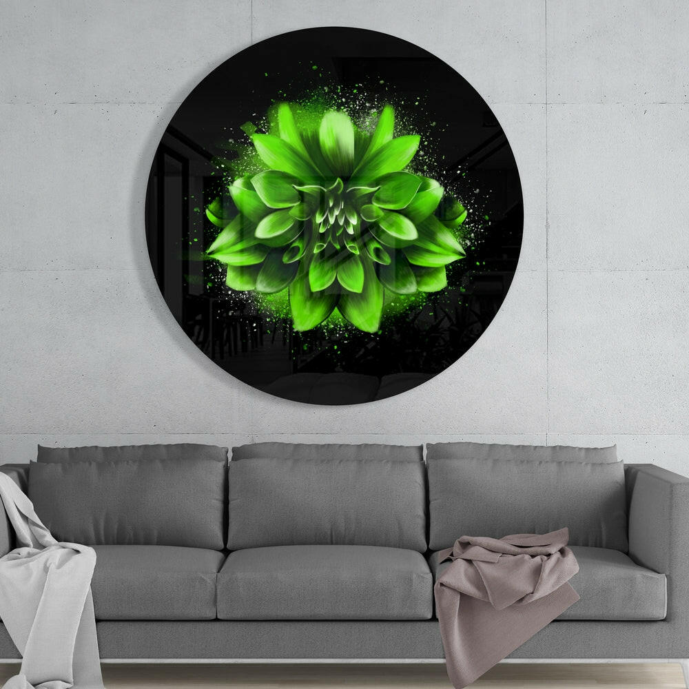 Flower Glass Wall Art - Image 2