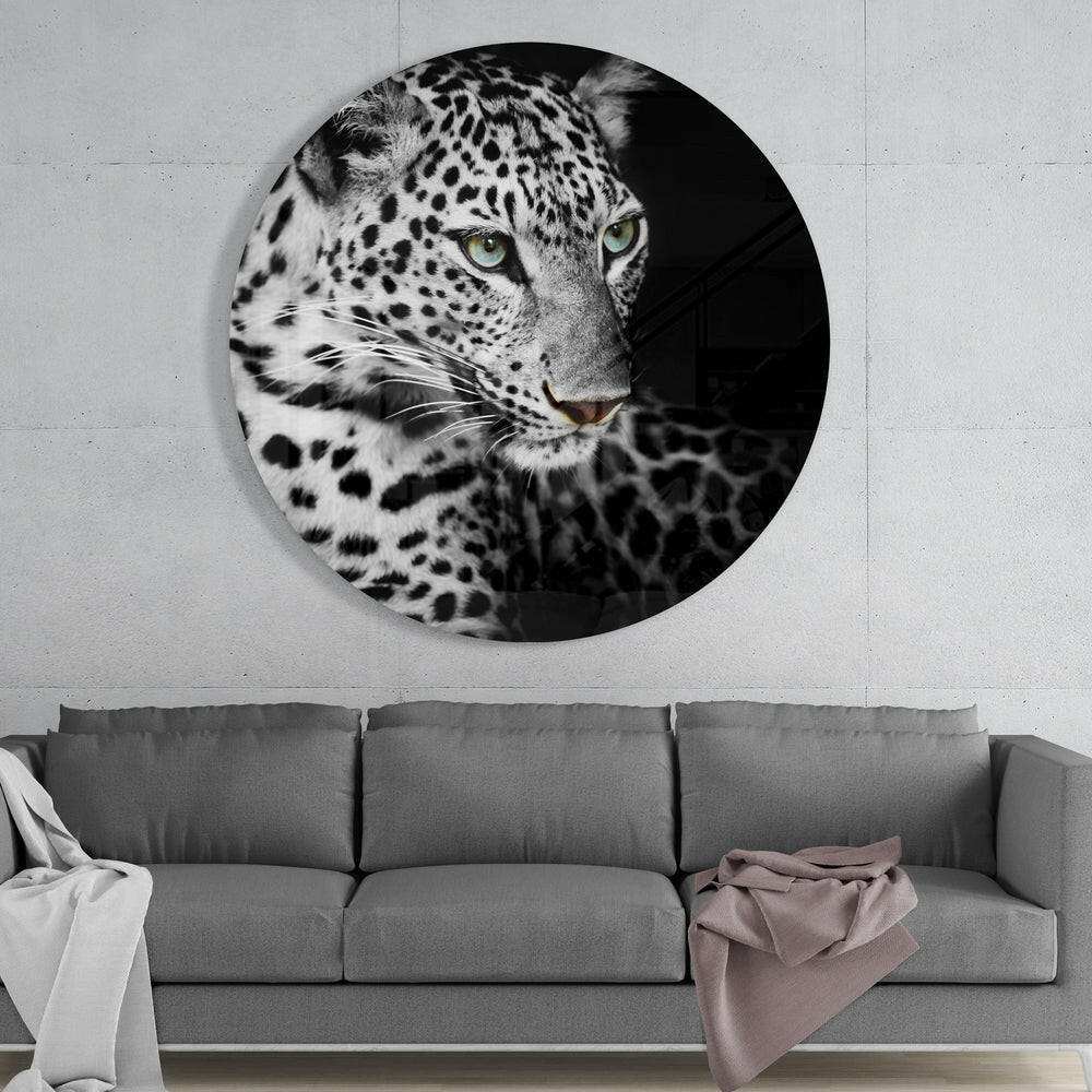 Leopard Glass Wall Art - Image 2