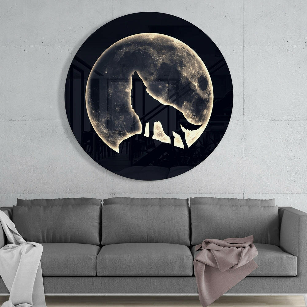 Wolf Glass Wall Art - Image 2