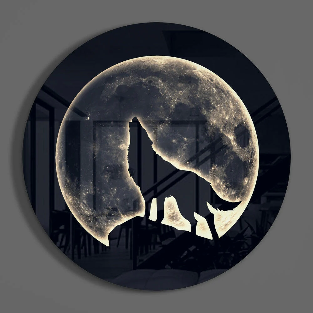 Wolf Glass Wall Art - Image 3
