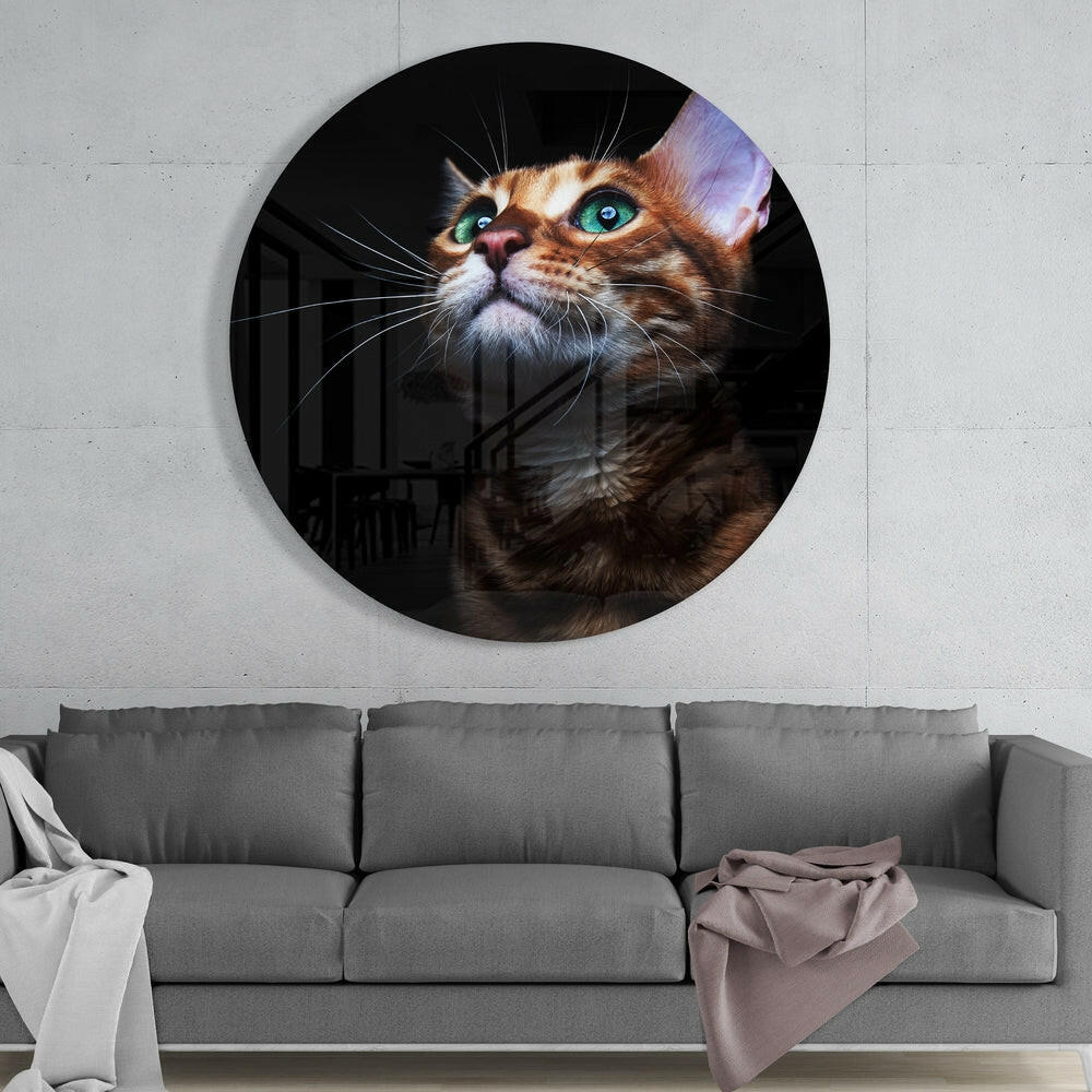 Cat Glass Wall Art - Image 2