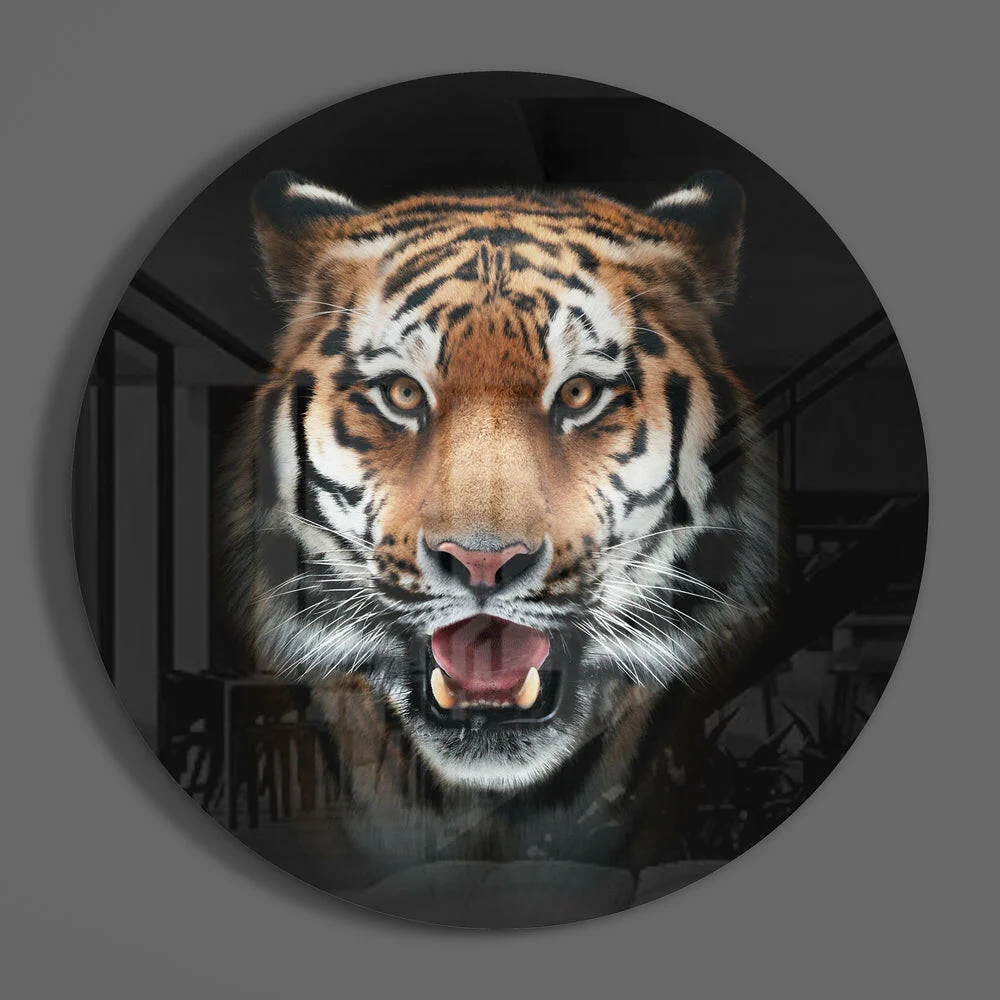 Tiger Glass Wall Art - Image 3