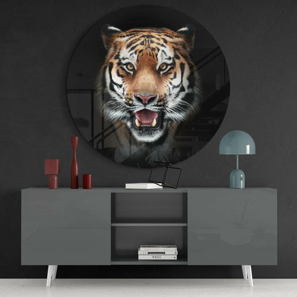 Tiger Glass Wall Art - Image 4