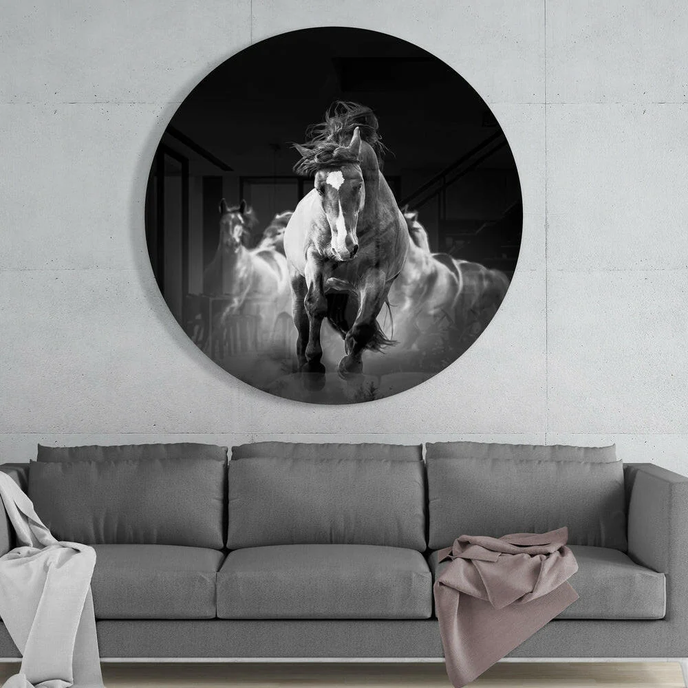 Horses Glass Wall Art - Image 2
