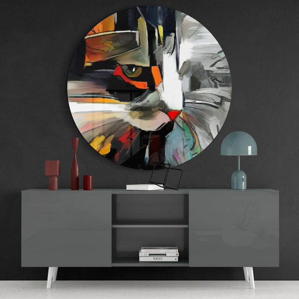Cat Glass Wall Art - Image 4