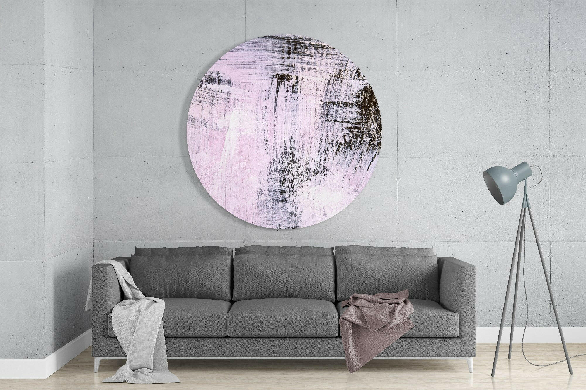 Abstract Glass Wall Art - Image 2