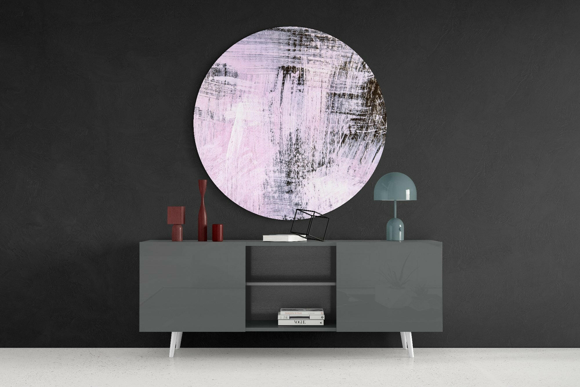 Abstract Glass Wall Art - Image 4