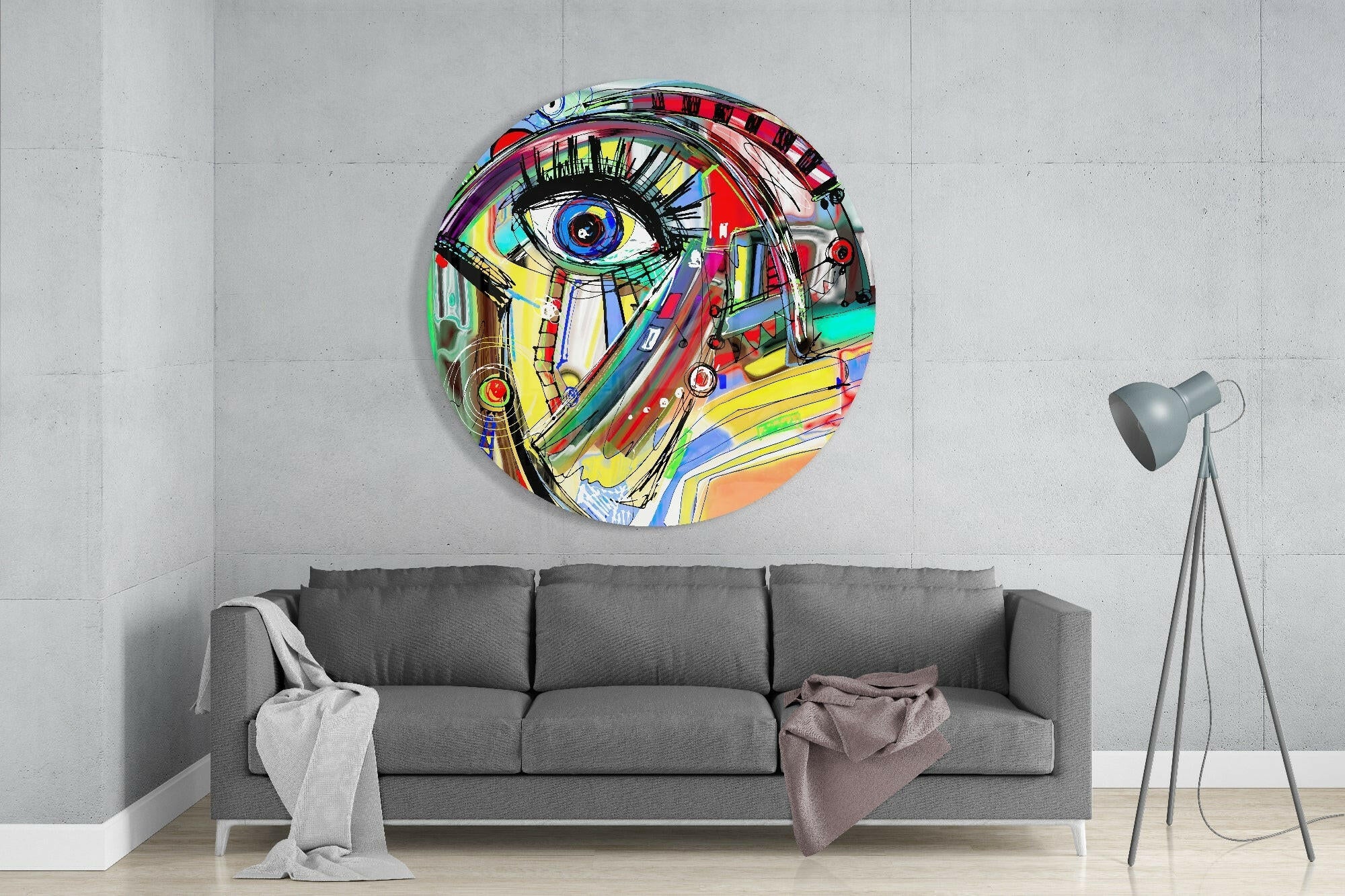 Abstract Complex Glass Wall Art - Image 3