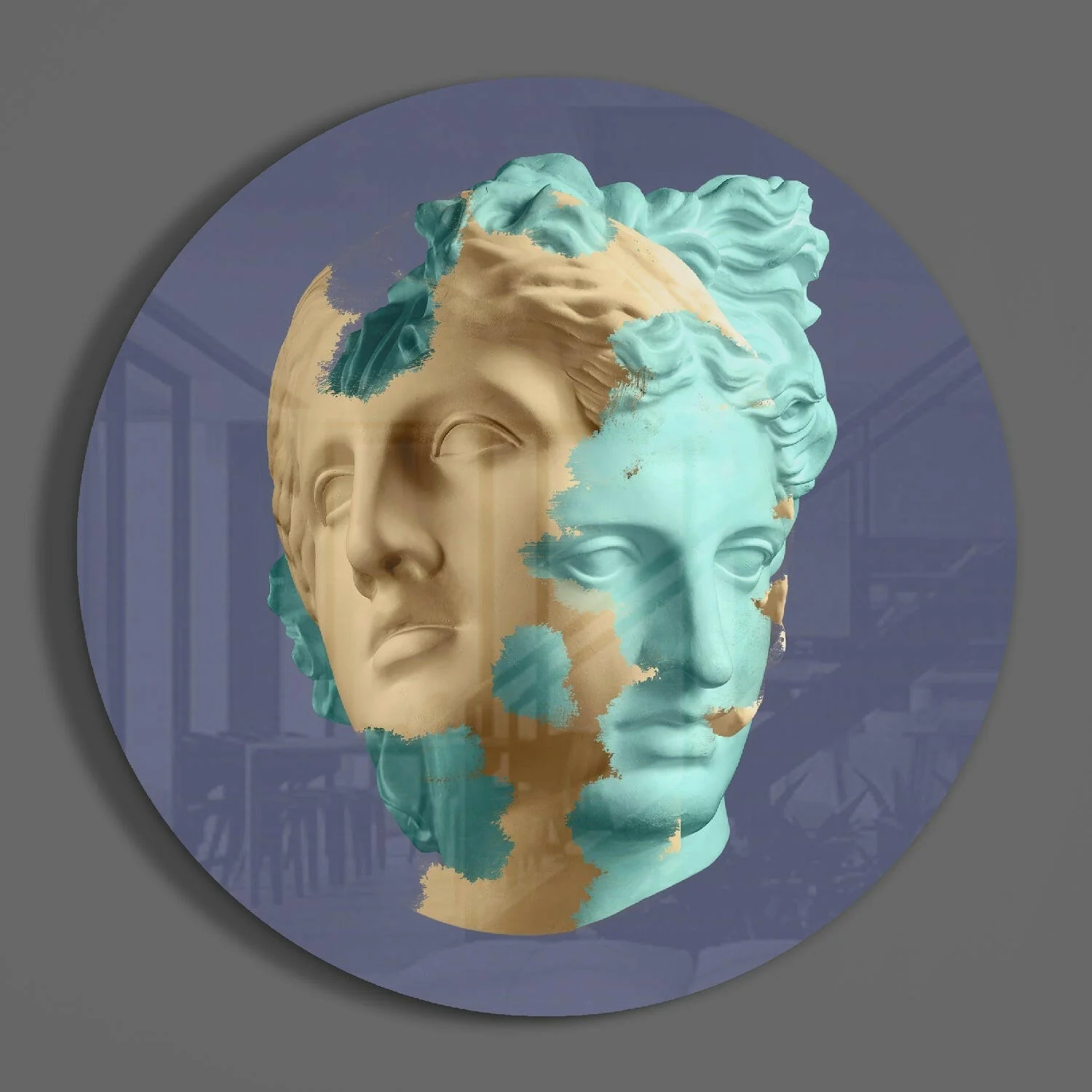Split Glass Wall Art - Image 3