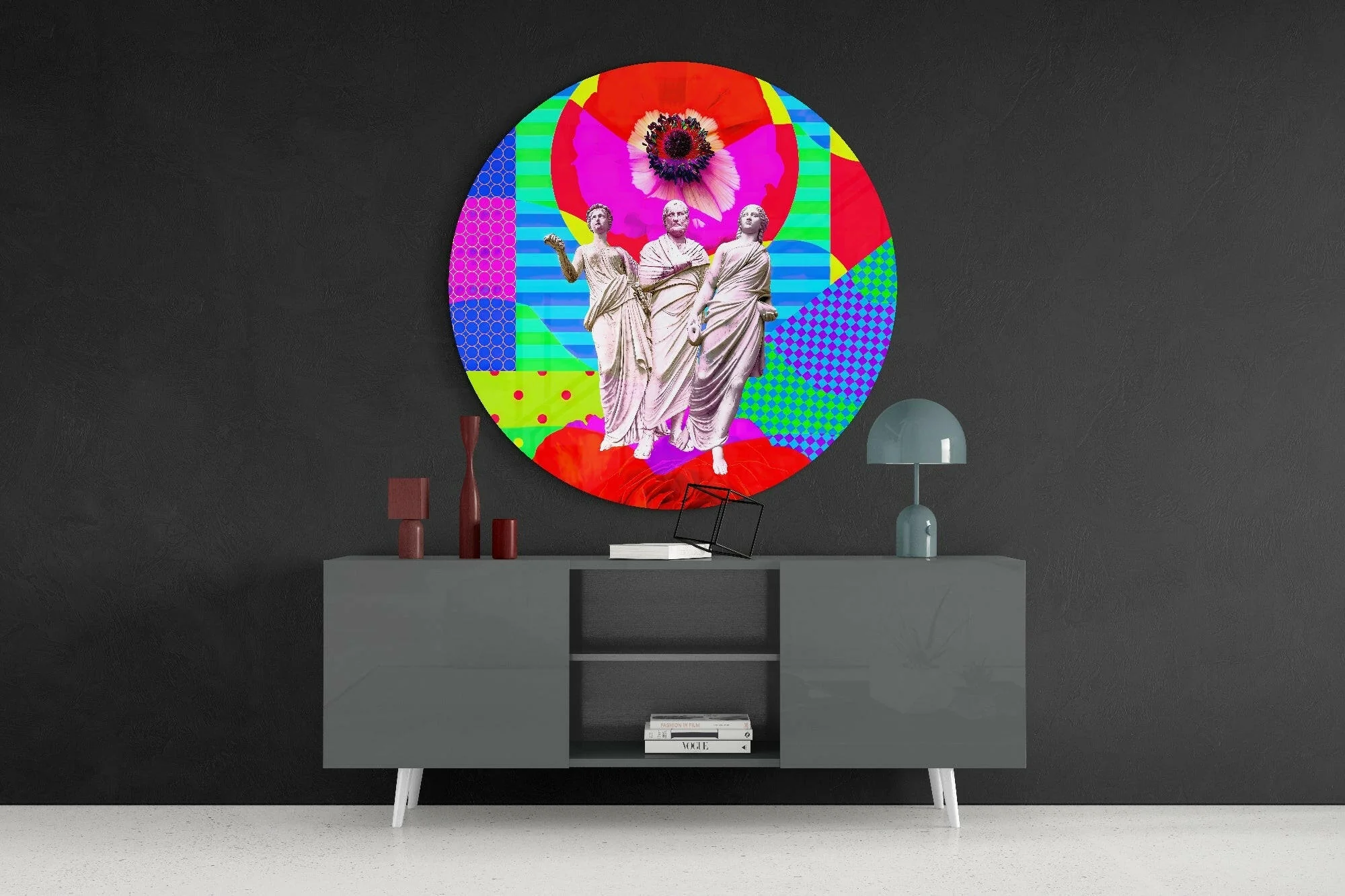 Statues Glass Wall Art - Image 4