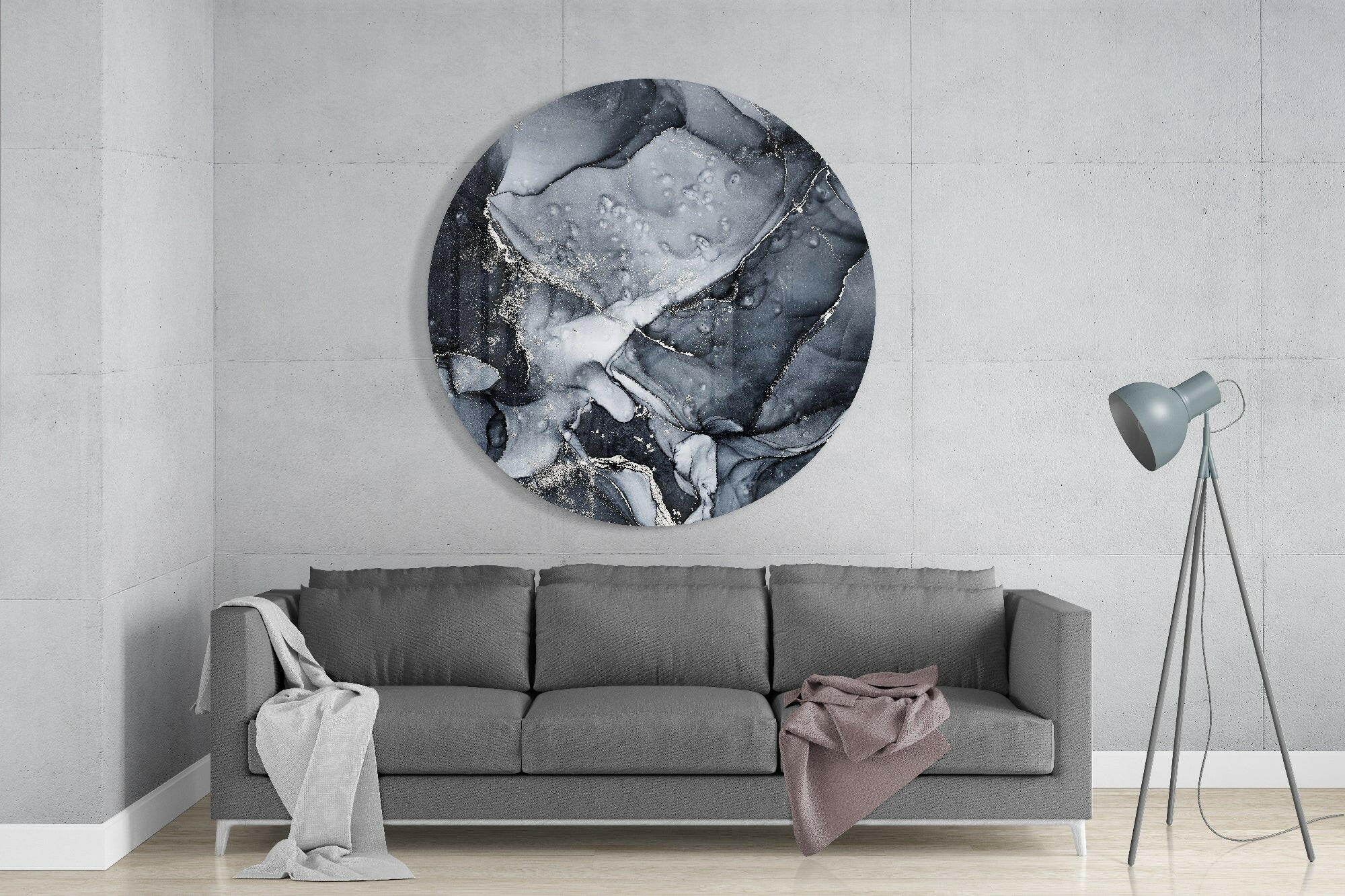 Abstract Flow Glass Wall Art - Image 3