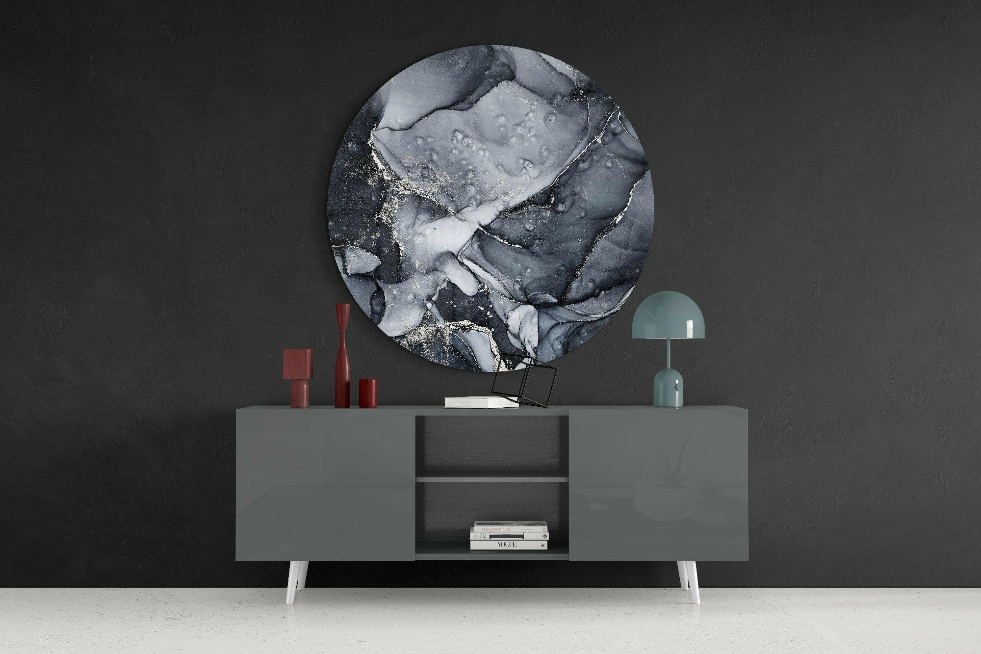 Abstract Flow Glass Wall Art - Image 4