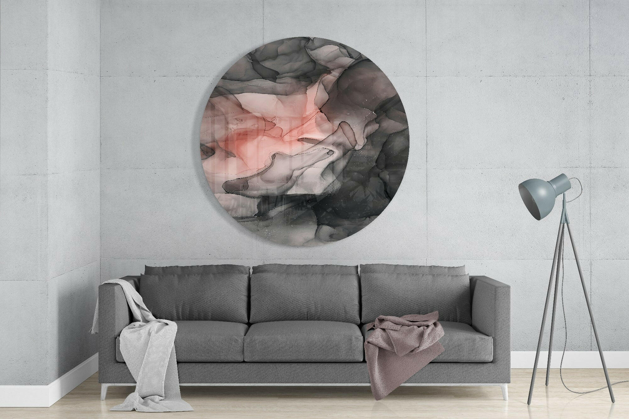 Abstract Flow Glass Wall Art - Image 3