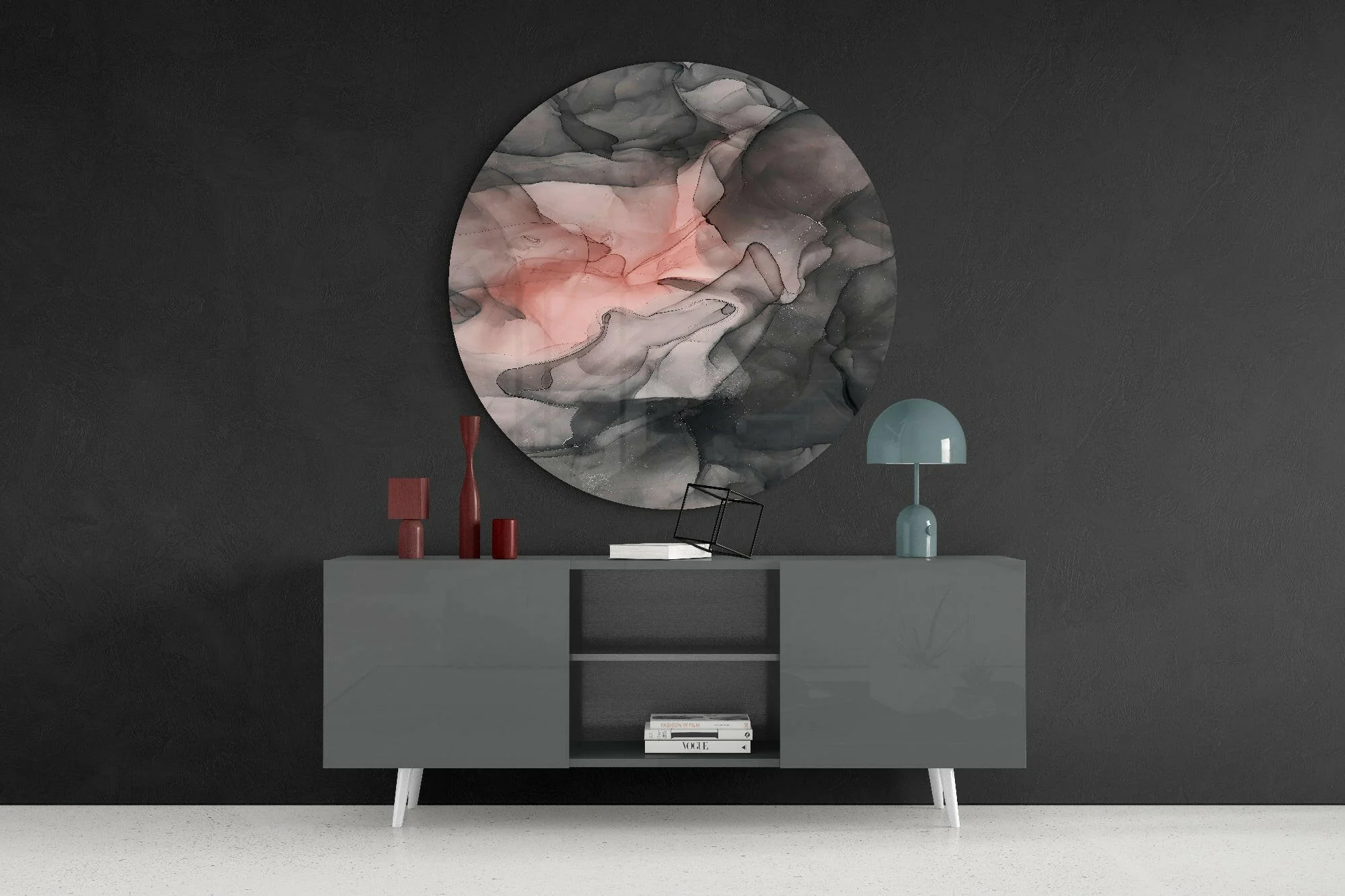 Abstract Flow Glass Wall Art - Image 4