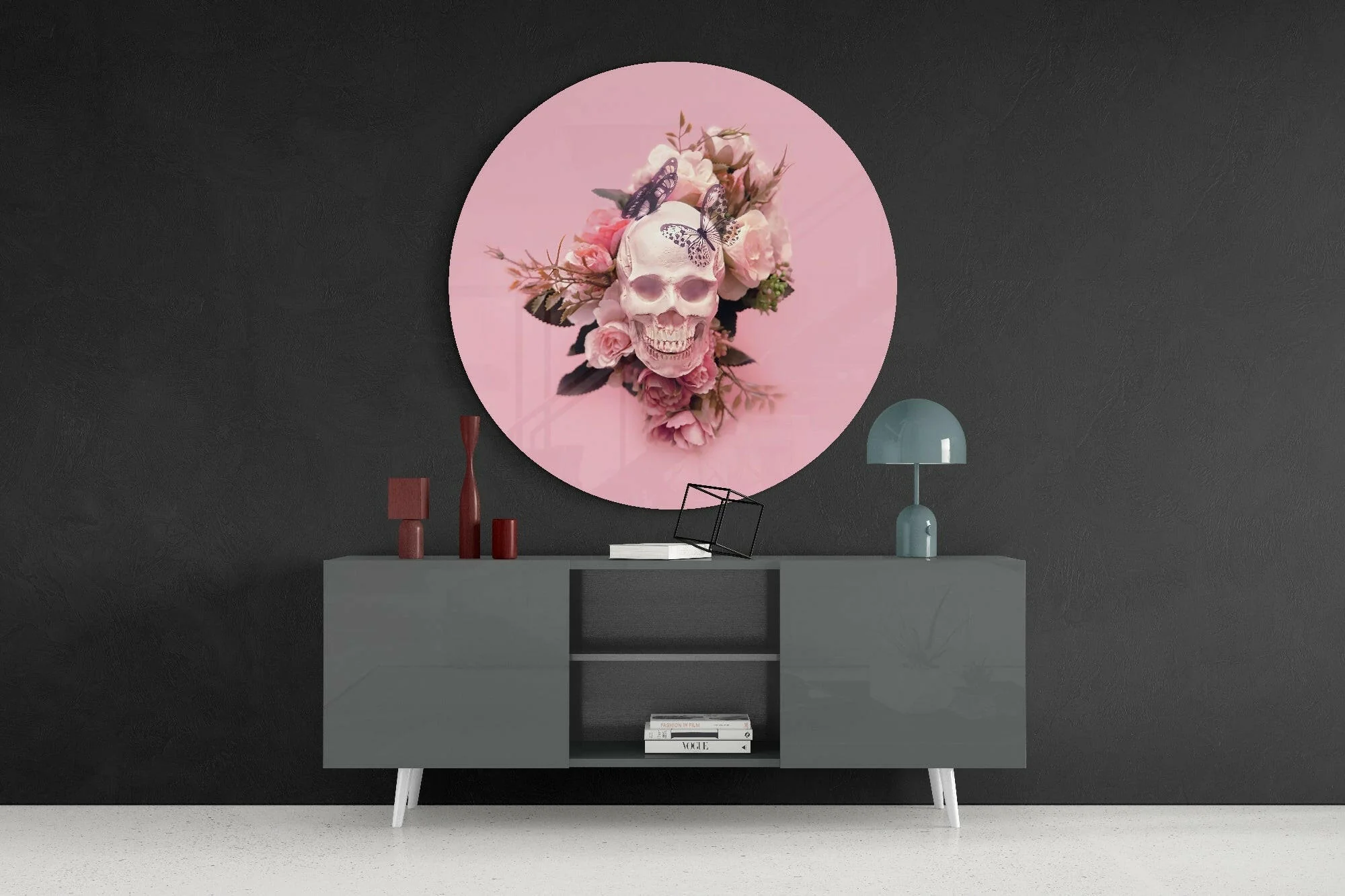Skull Glass Wall Art - Image 4