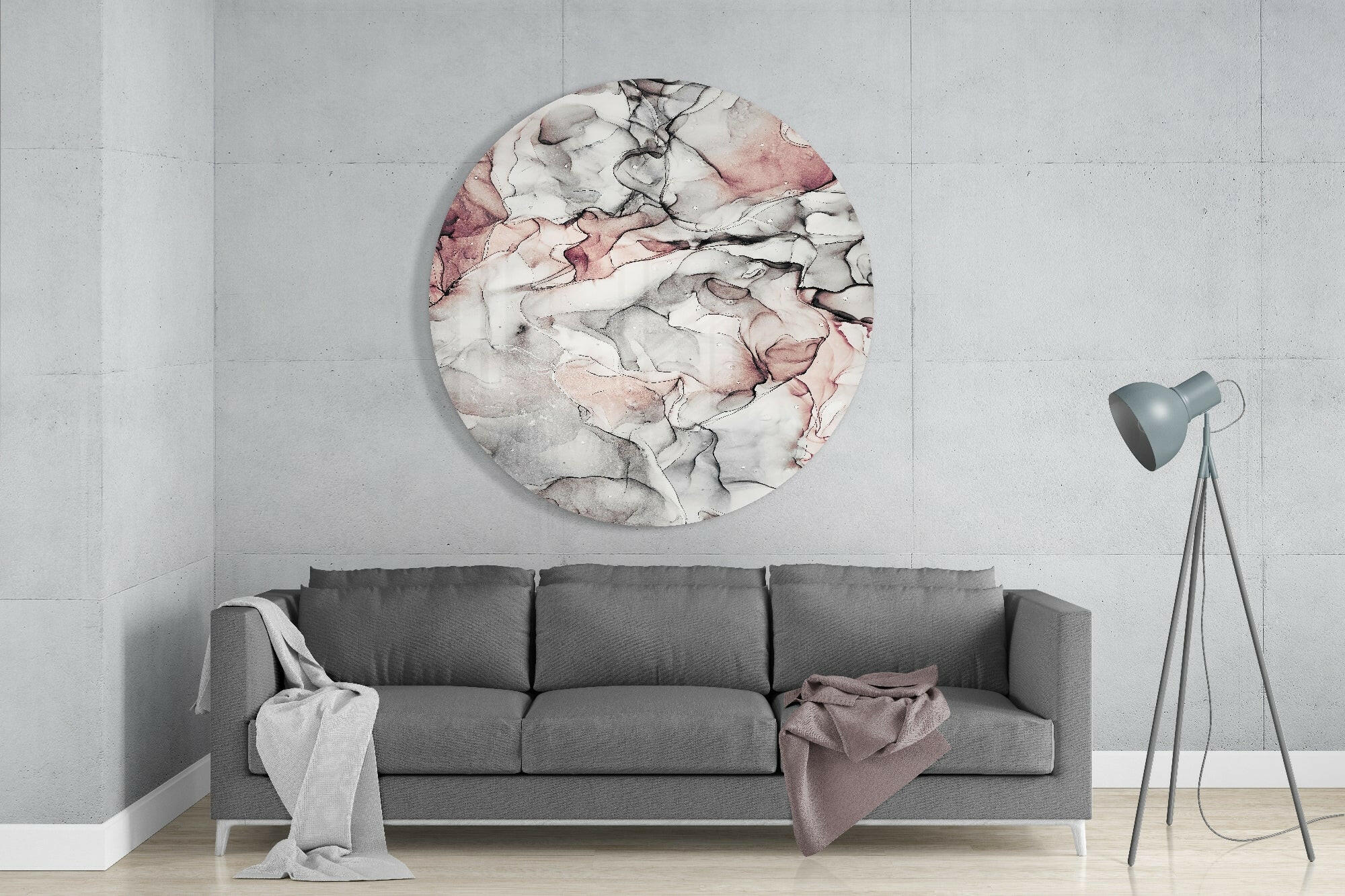 Abstract Flow Glass Wall Art - Image 3