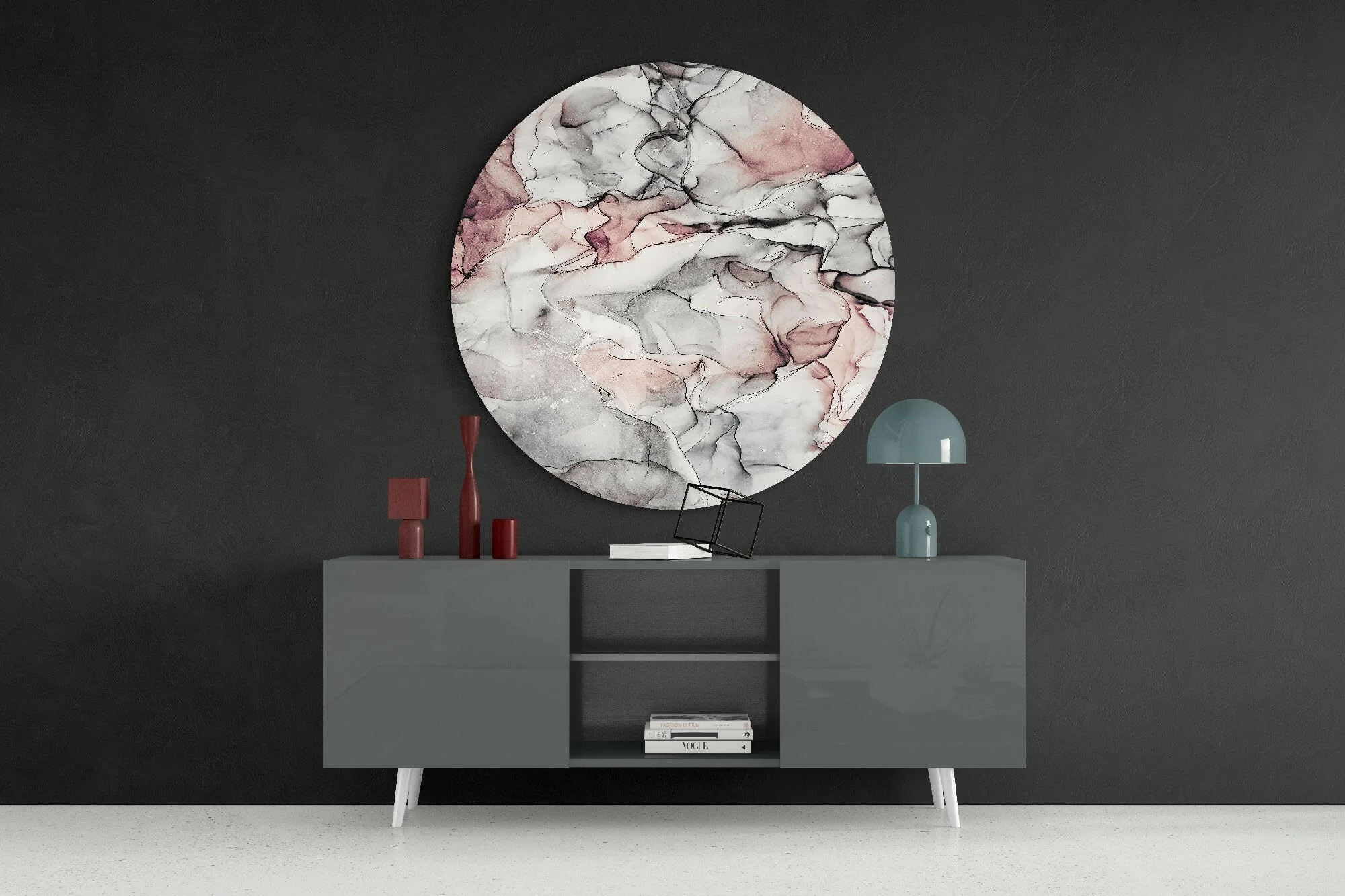 Abstract Flow Glass Wall Art - Image 4