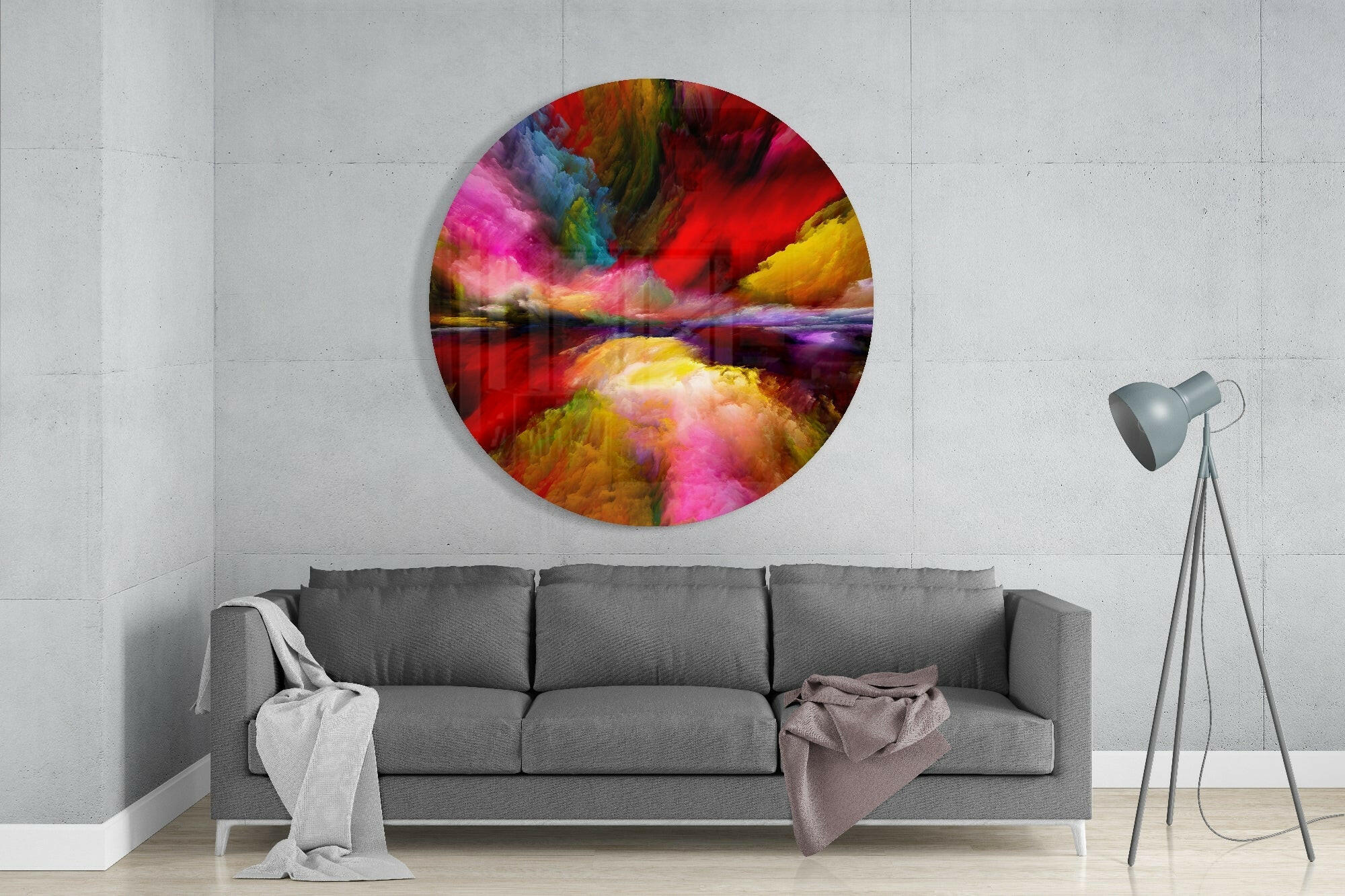 Color Explosion Glass Wall Art - Image 2