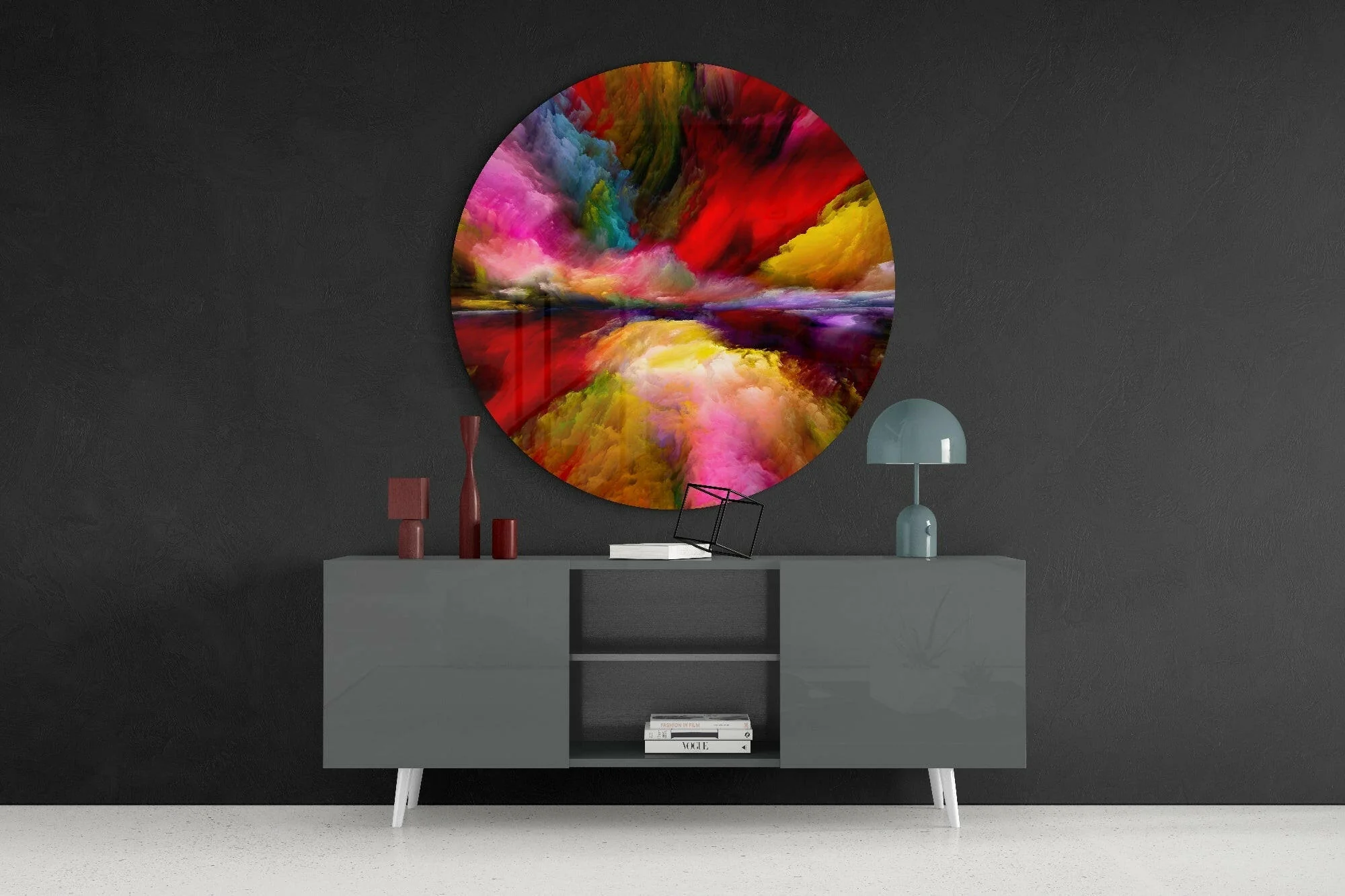 Color Explosion Glass Wall Art - Image 4