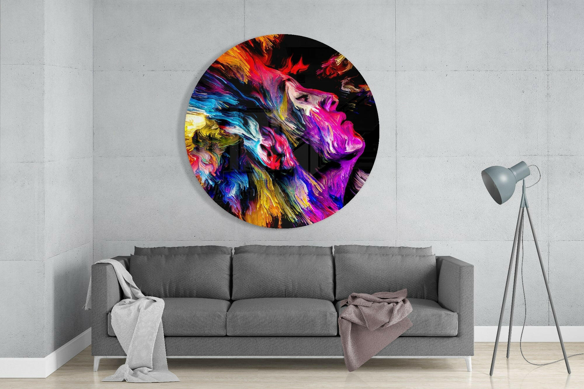 Thought Current Glass Wall Art - Image 2
