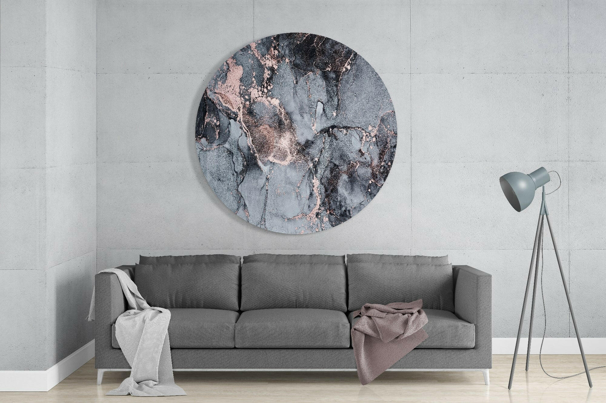 Abstract Flow Glass Wall Art - Image 3