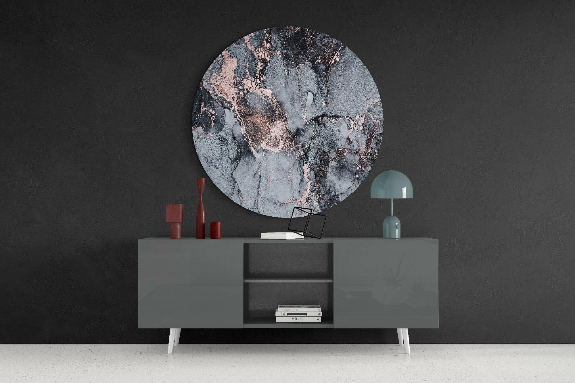 Abstract Flow Glass Wall Art - Image 4