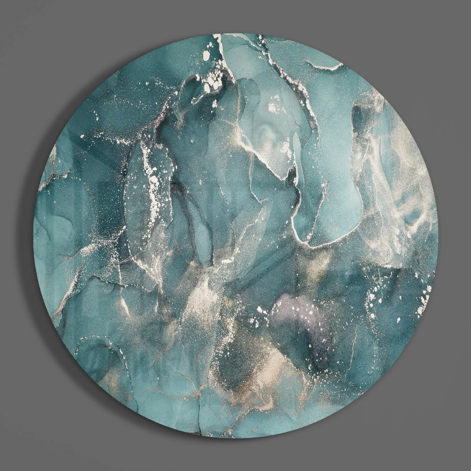 Abstract Flow Glass Wall Art - Image 2