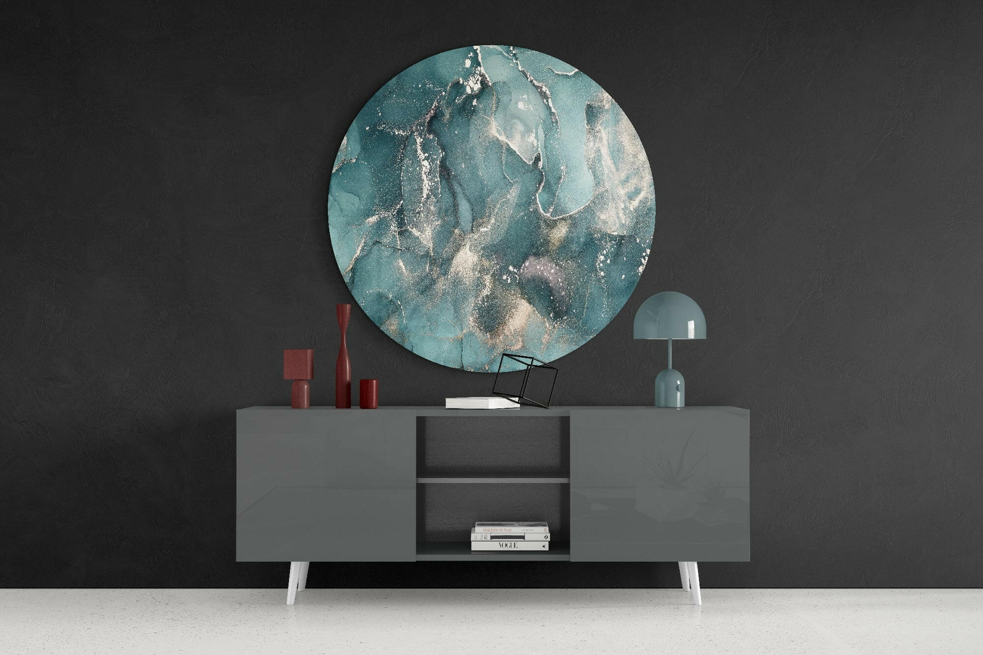 Abstract Flow Glass Wall Art - Image 4